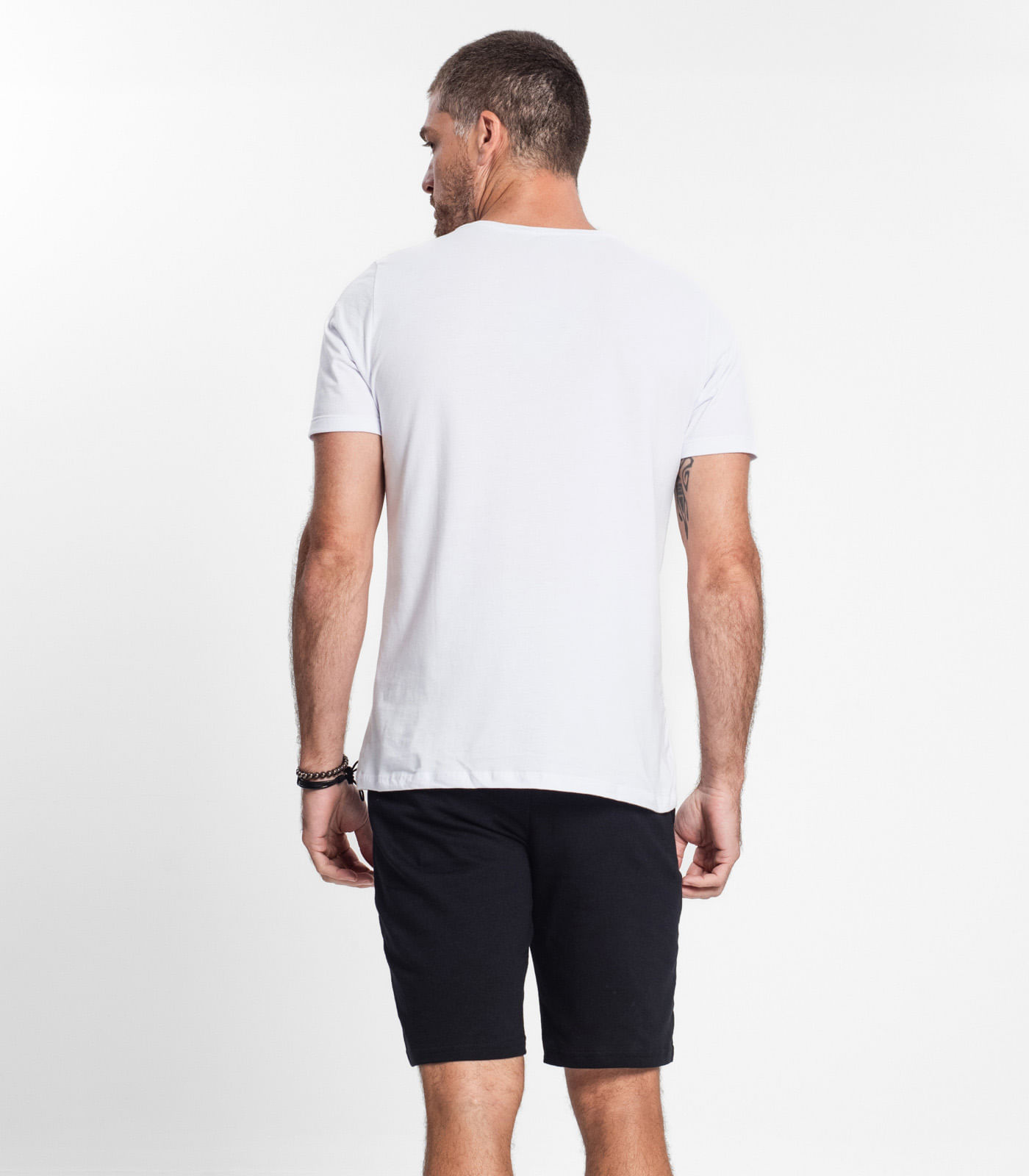 Kit 3 Bermudas De Moletom Masculina Select Preto - Imagem 2