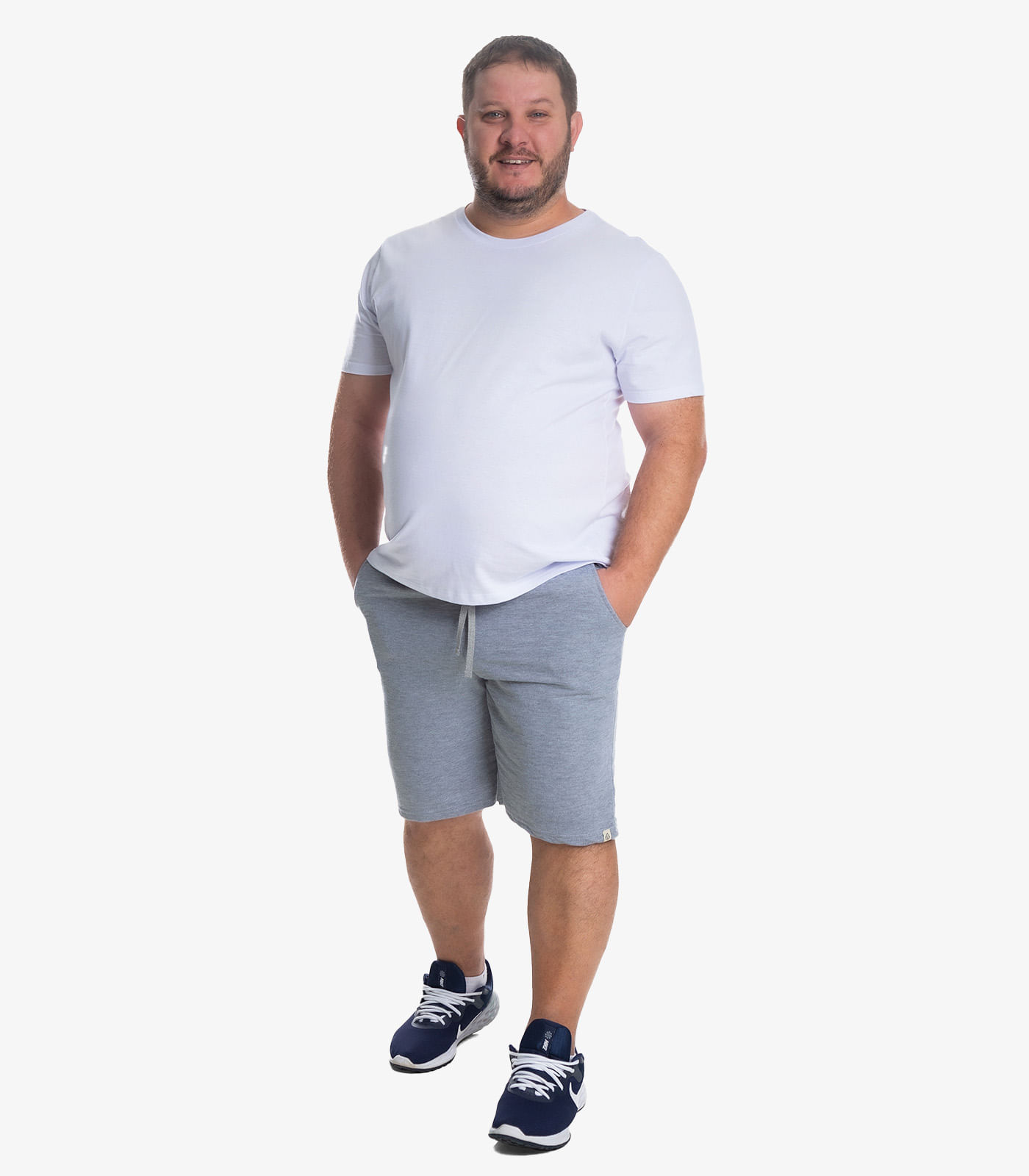 Kit 3 Bermudas Masculina Moletom Plus Size Select Sortido - Imagem 4