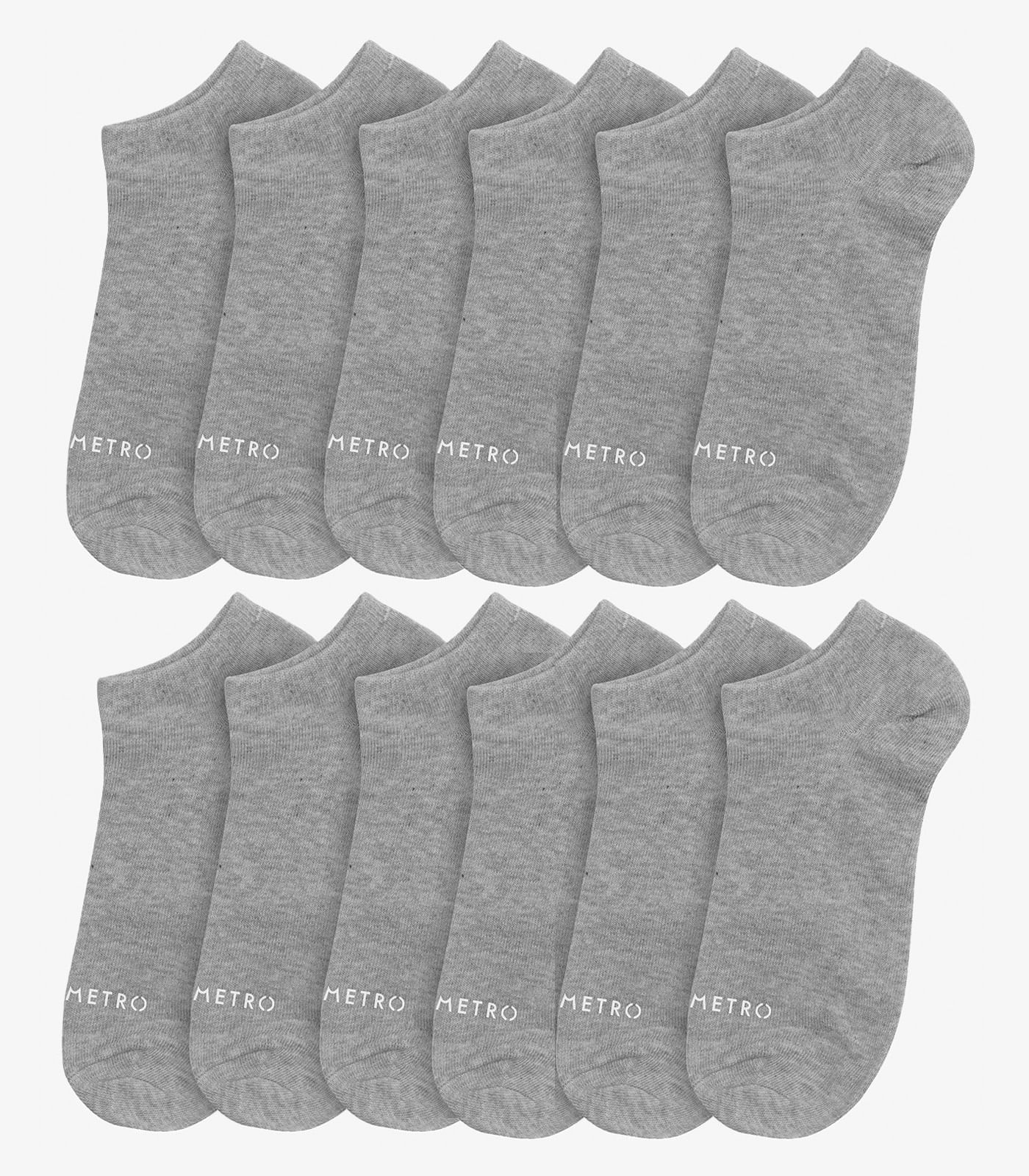 Kit 6 Pares De Meia Soquete Adulta Diametro Cinza