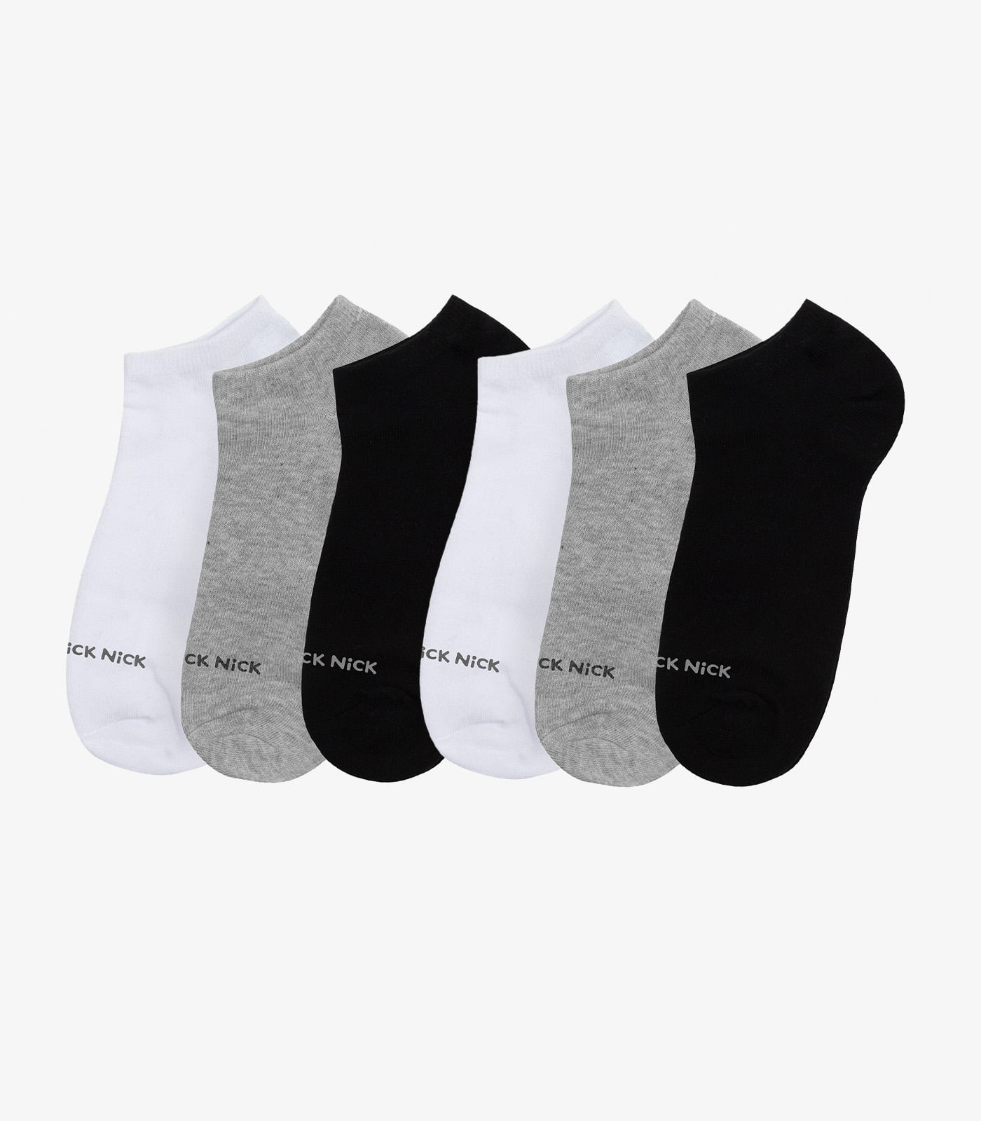 Kit 6 Pares De Meia Soquete Lisas Trick Nick Sortido