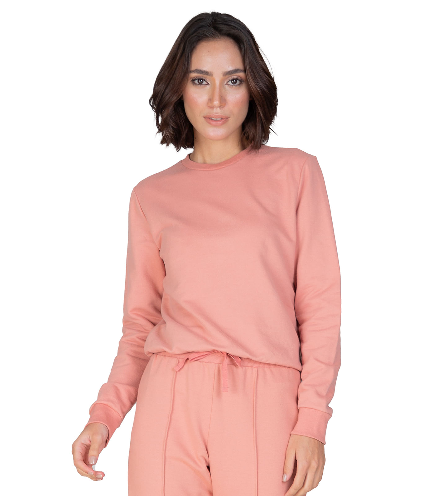 Moletom Feminino Básico Select Rosa