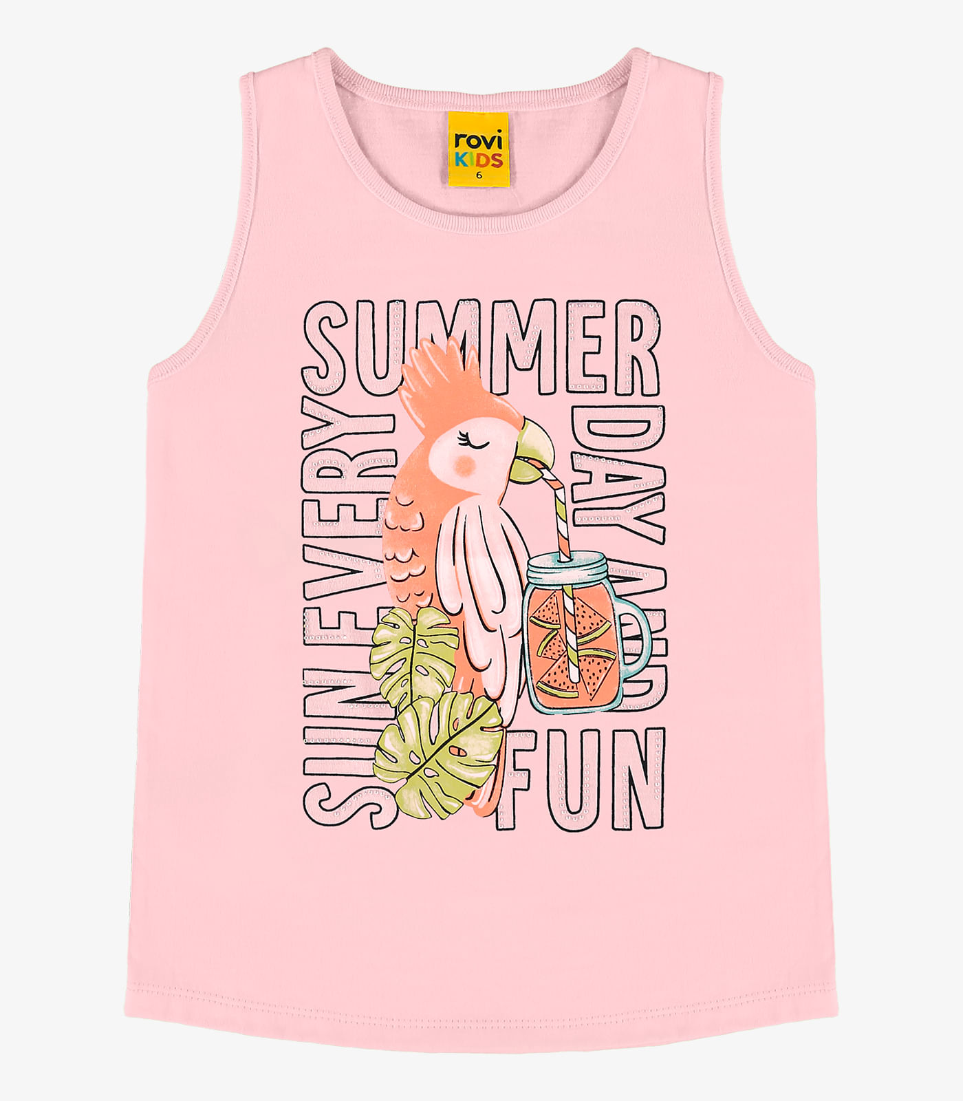 Regata Infantil Feminina Rovi Kids Rosa