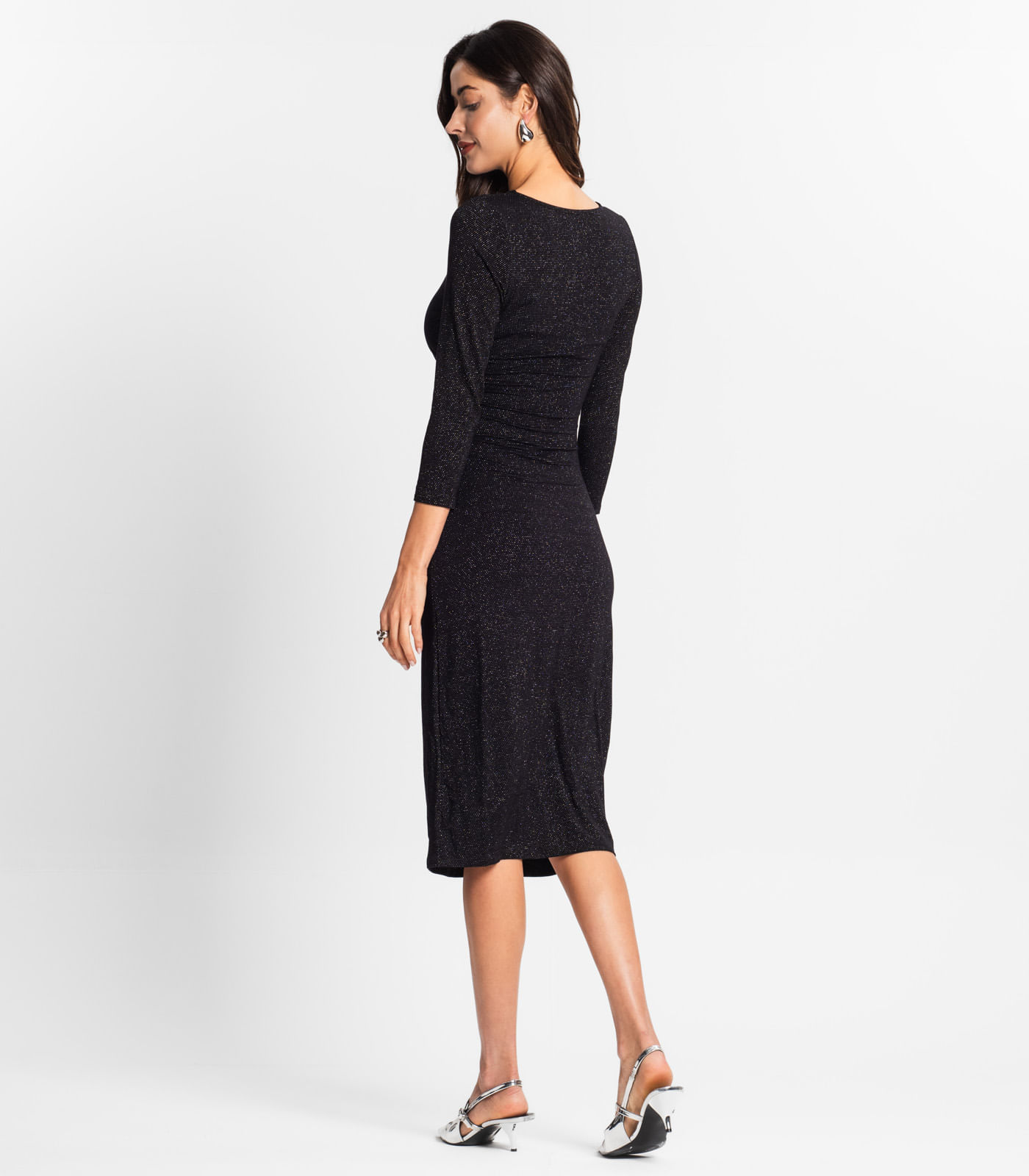 Vestido Midi Feminino Endless Preto - Imagem 3