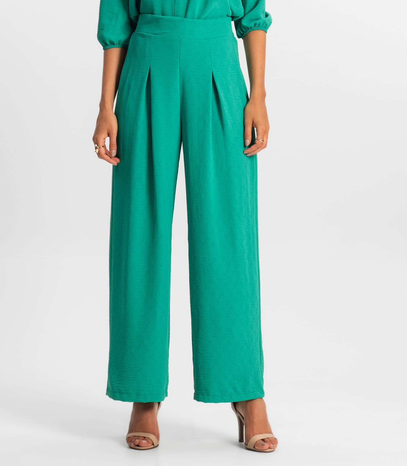 Calça Reta Feminina Rovitex Verde - Imagem 2