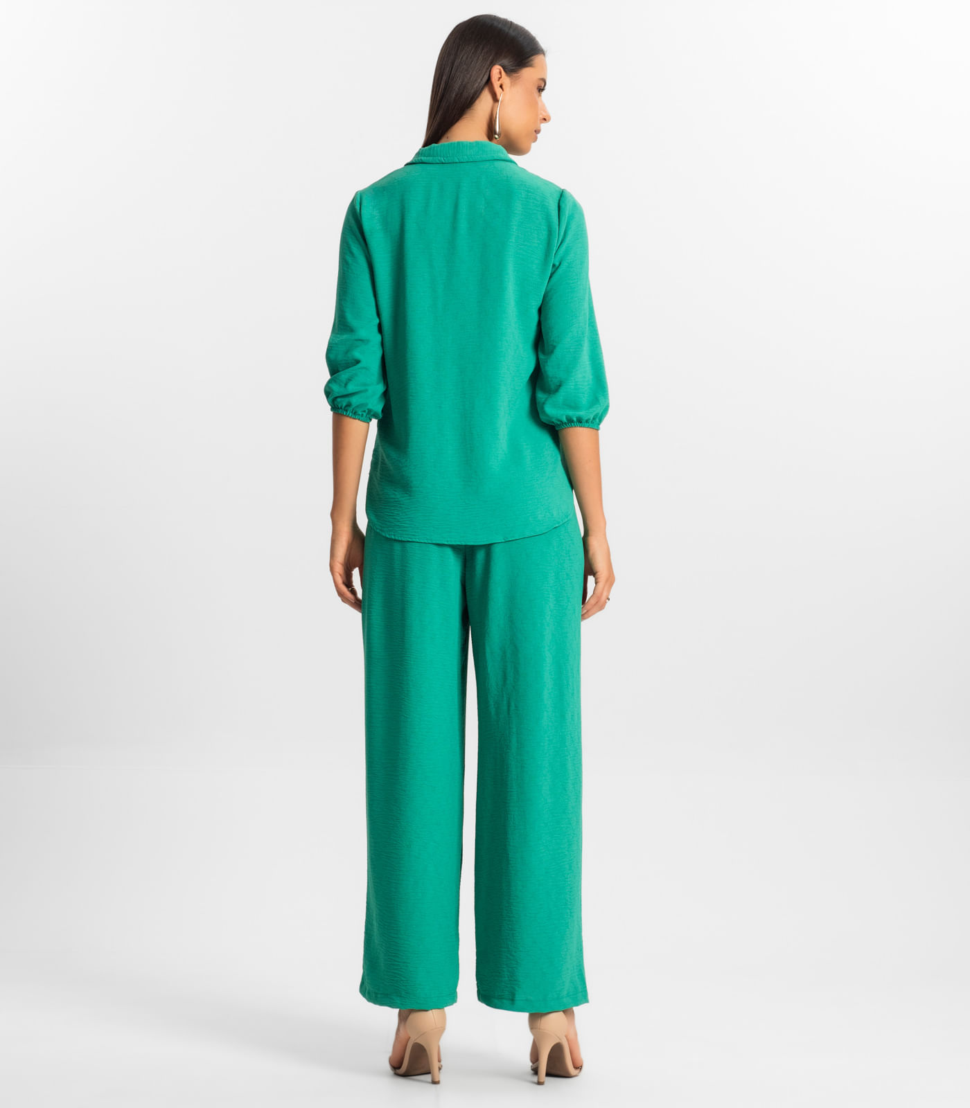Calça Reta Feminina Rovitex Verde - Imagem 3