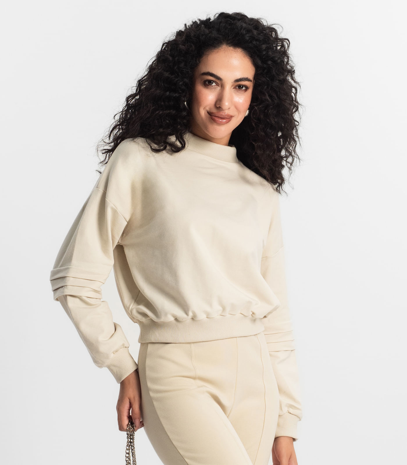 Blusão Feminino Rovitex Bege - Imagem 2