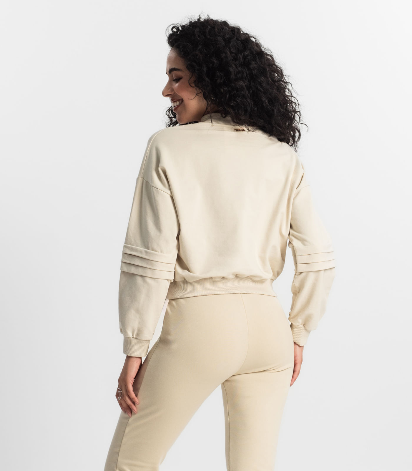 Blusão Feminino Rovitex Bege - Imagem 3