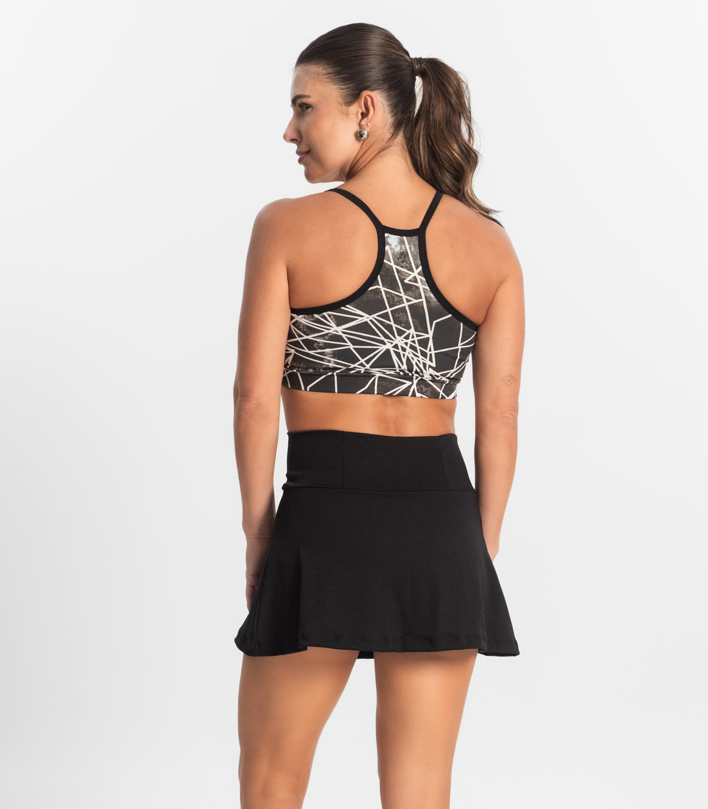 Shorts Saia Feminino FTK Fitness Preto - Imagem 3