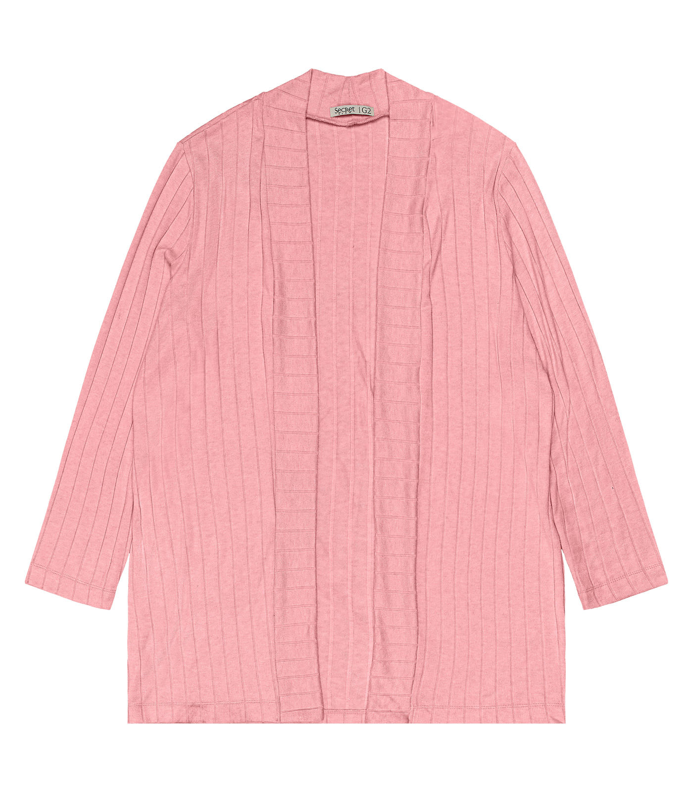 Cardigan Plus Size Feminino Secret Glam Rosa