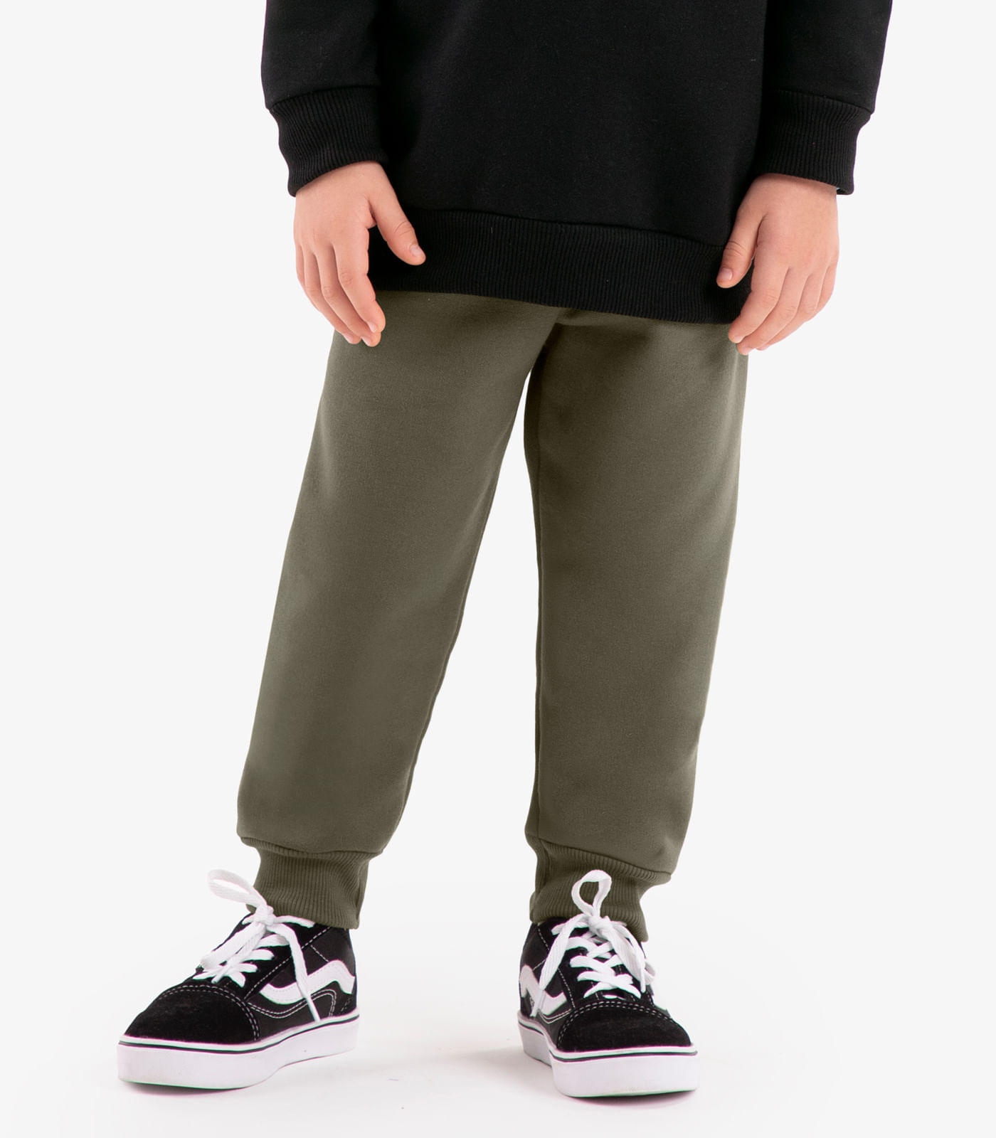 Conjunto Infantil Blusão Com Calça Rovi Kids Preto - Imagem 3