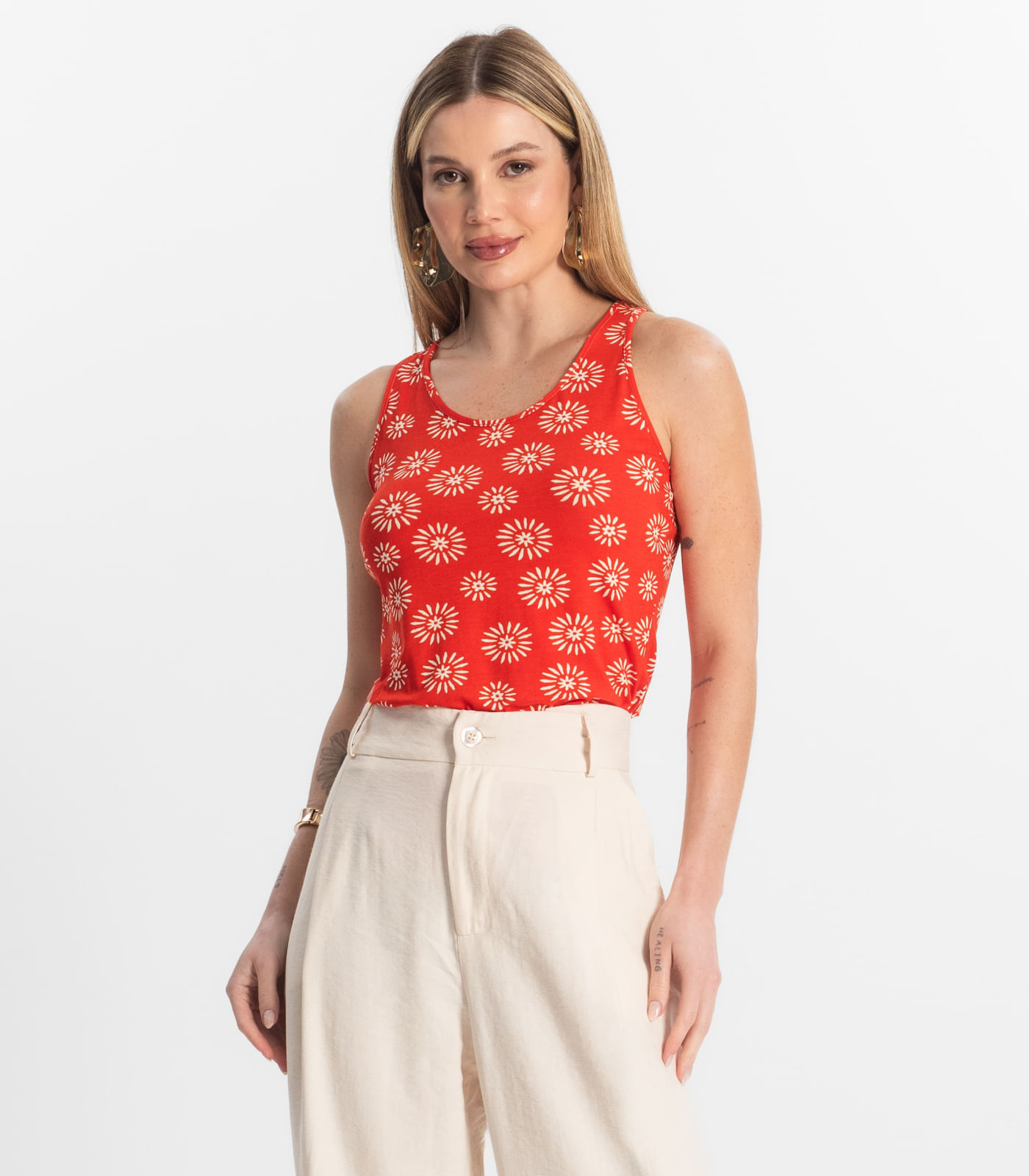 Regata Feminina Rovitex Laranja