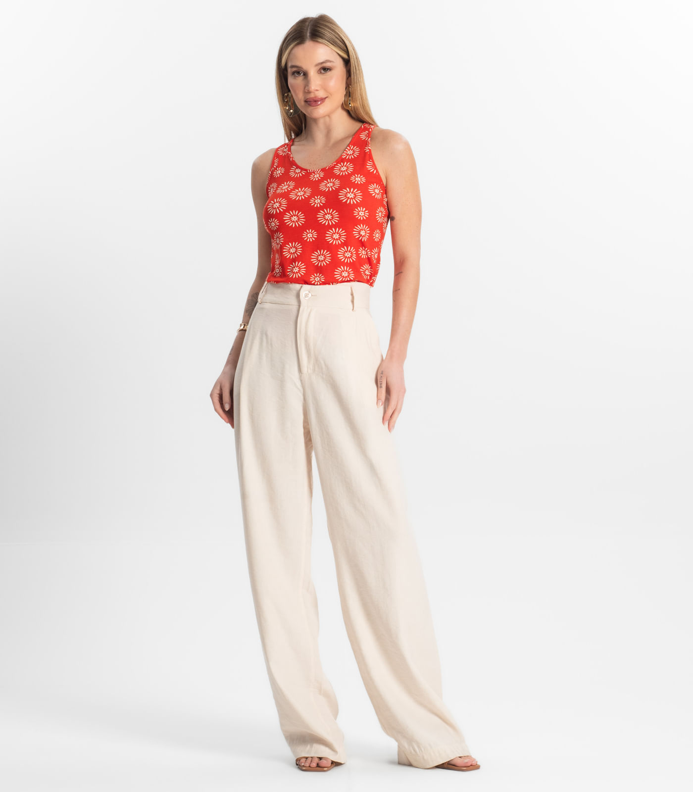 Regata Feminina Rovitex Laranja - Imagem 4