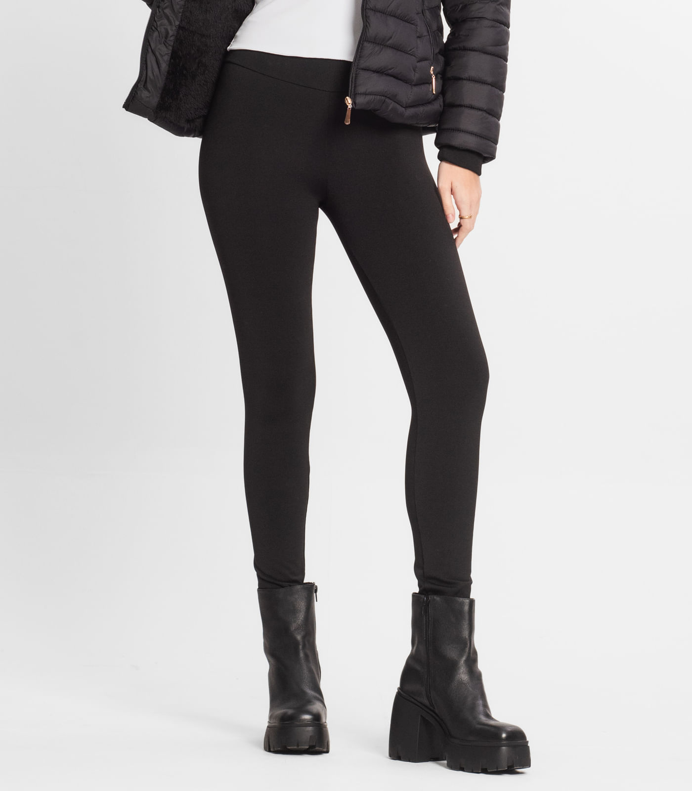 Calça Legging Feminina Peluciada Select Preto - Imagem 2