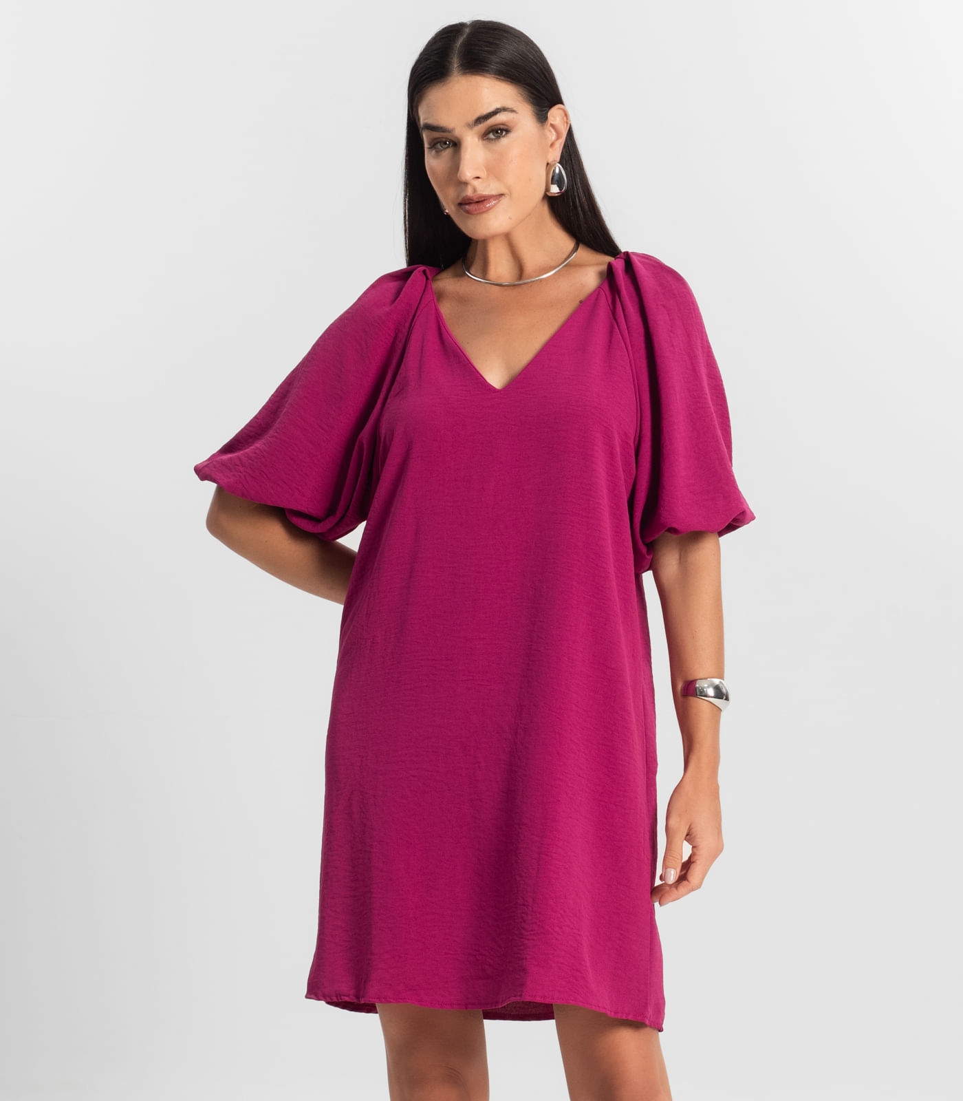 Vestido Feminino Liso Rovitex Rosa