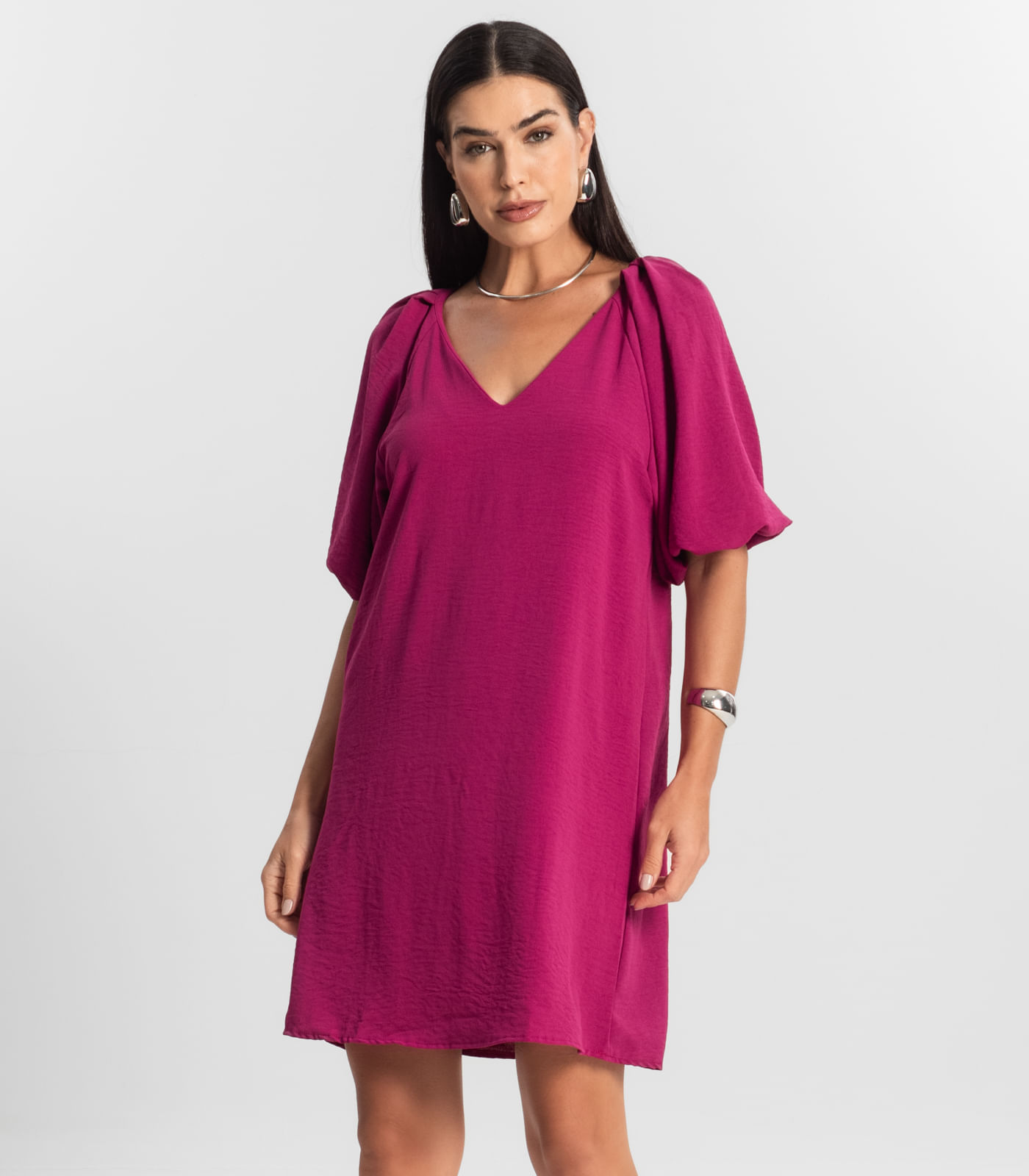 Vestido Feminino Liso Rovitex Rosa - Imagem 2