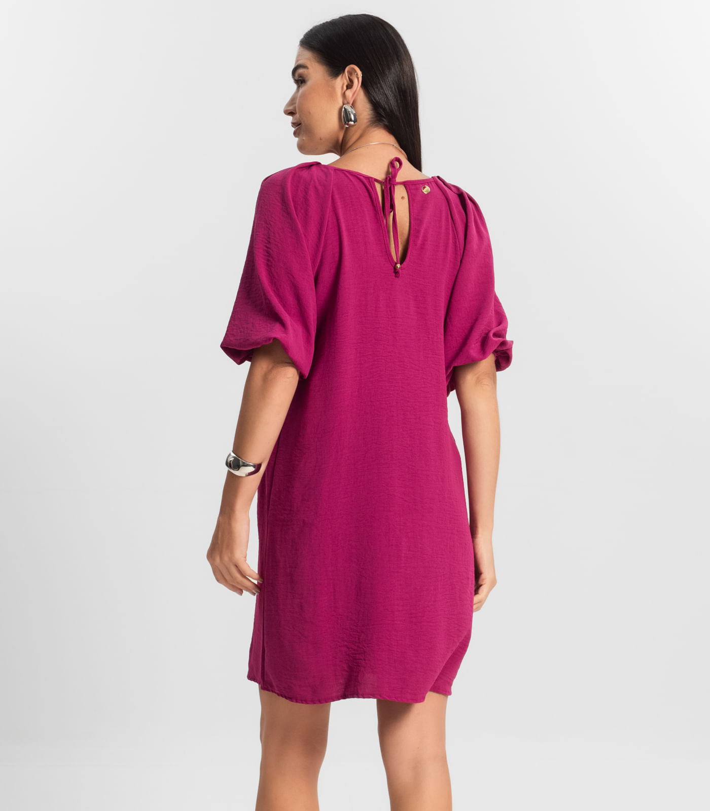 Vestido Feminino Liso Rovitex Rosa - Imagem 3