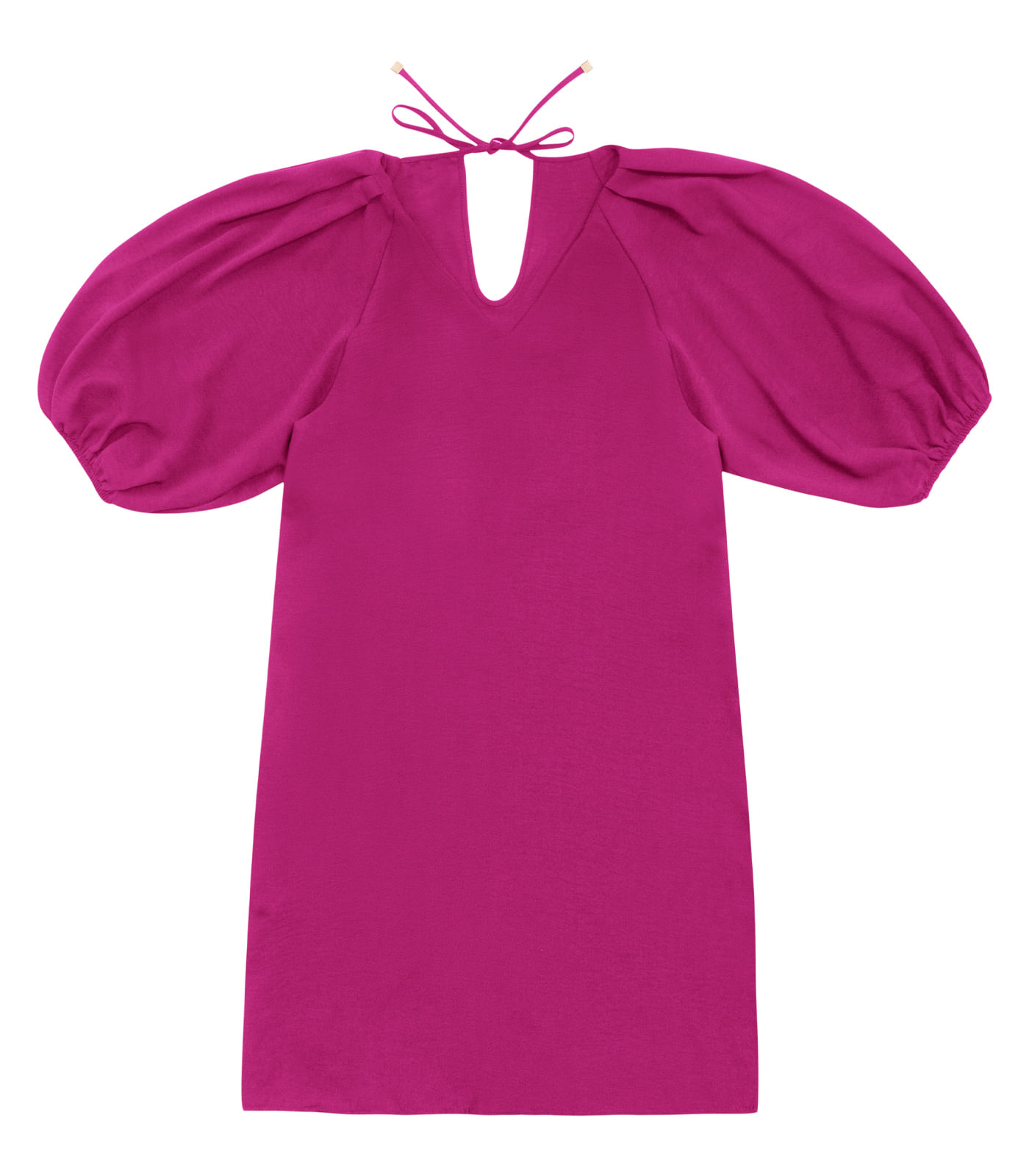 Vestido Feminino Liso Rovitex Rosa - Imagem 6