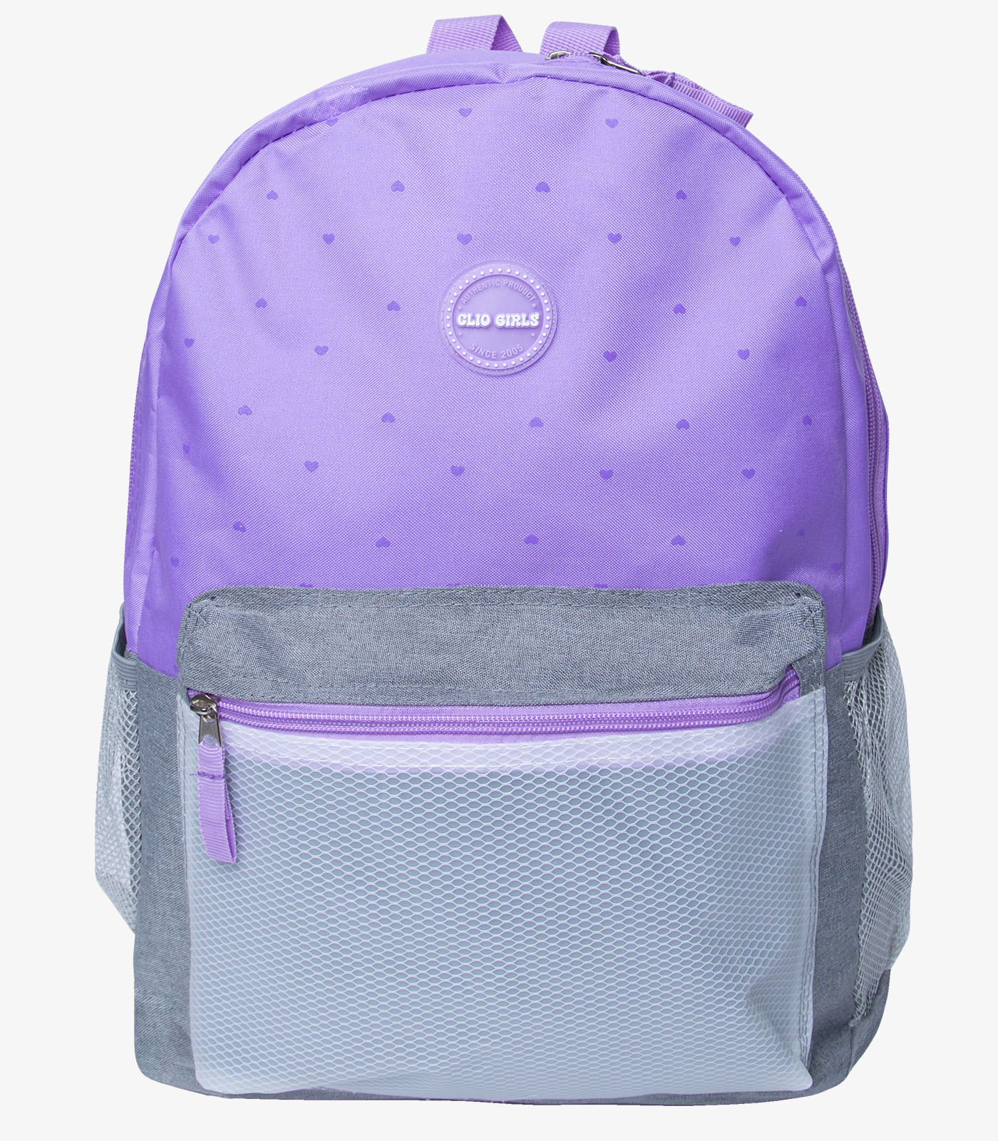 Mochila Escolar Feminina Com Bolinhas Clio Roxo