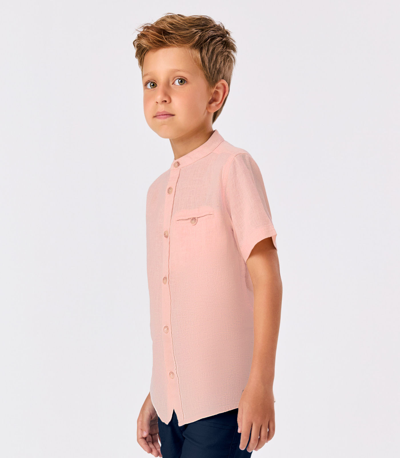 Conjunto Menino Camisa Com Bermuda Trick Nick Rosa - Imagem 4