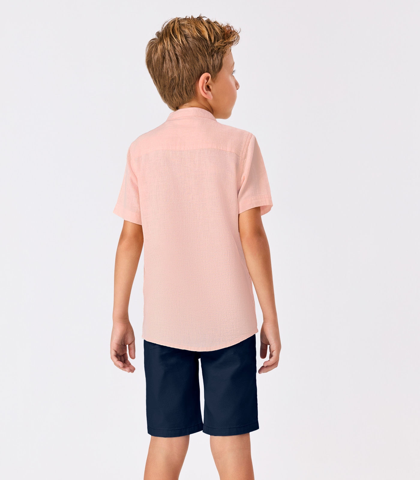 Conjunto Menino Camisa Com Bermuda Trick Nick Rosa - Imagem 8