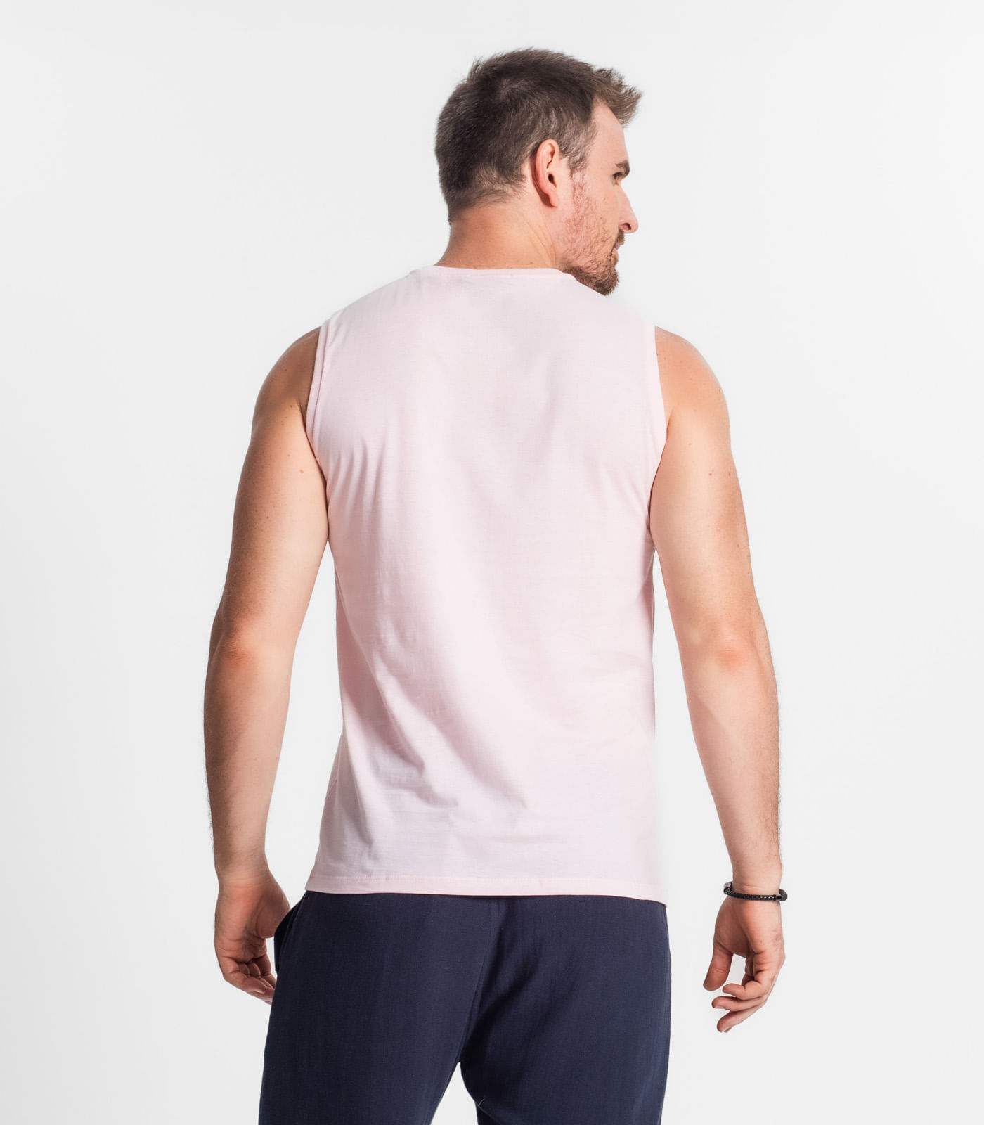Regata Masculina Estampada Diametro Rosa - Imagem 3