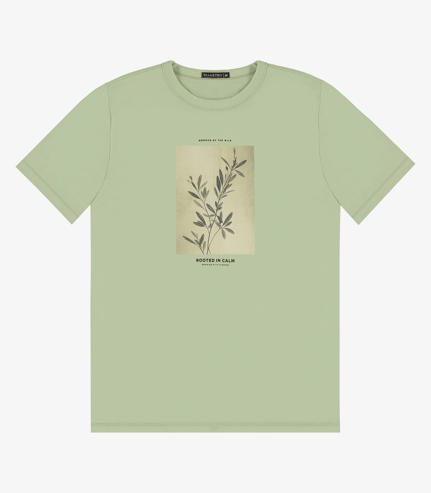 Camiseta Masculina em Meia Malha Diametro Verde