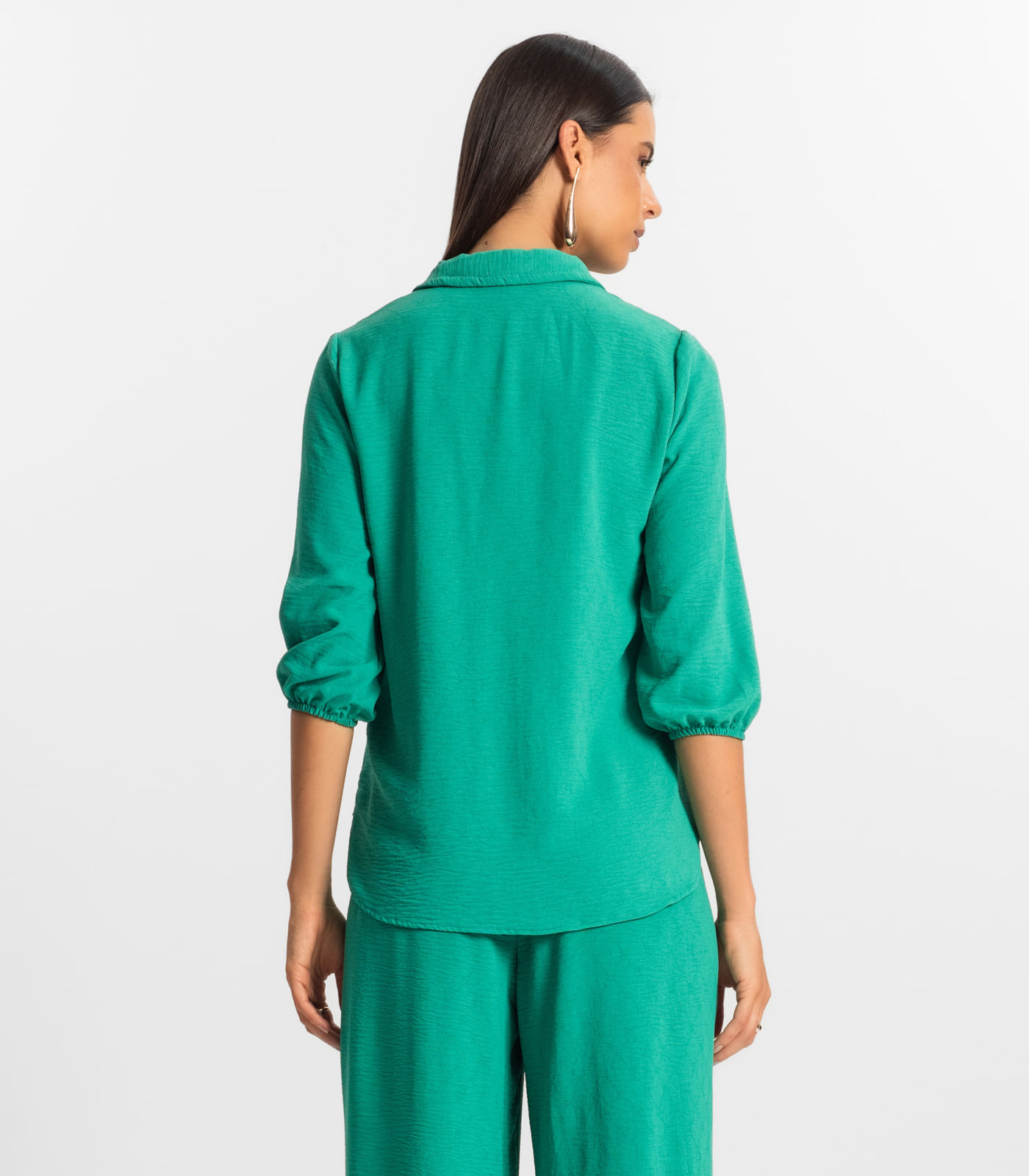 Camisa 3/4 Feminina Rovitex Verde - Imagem 3