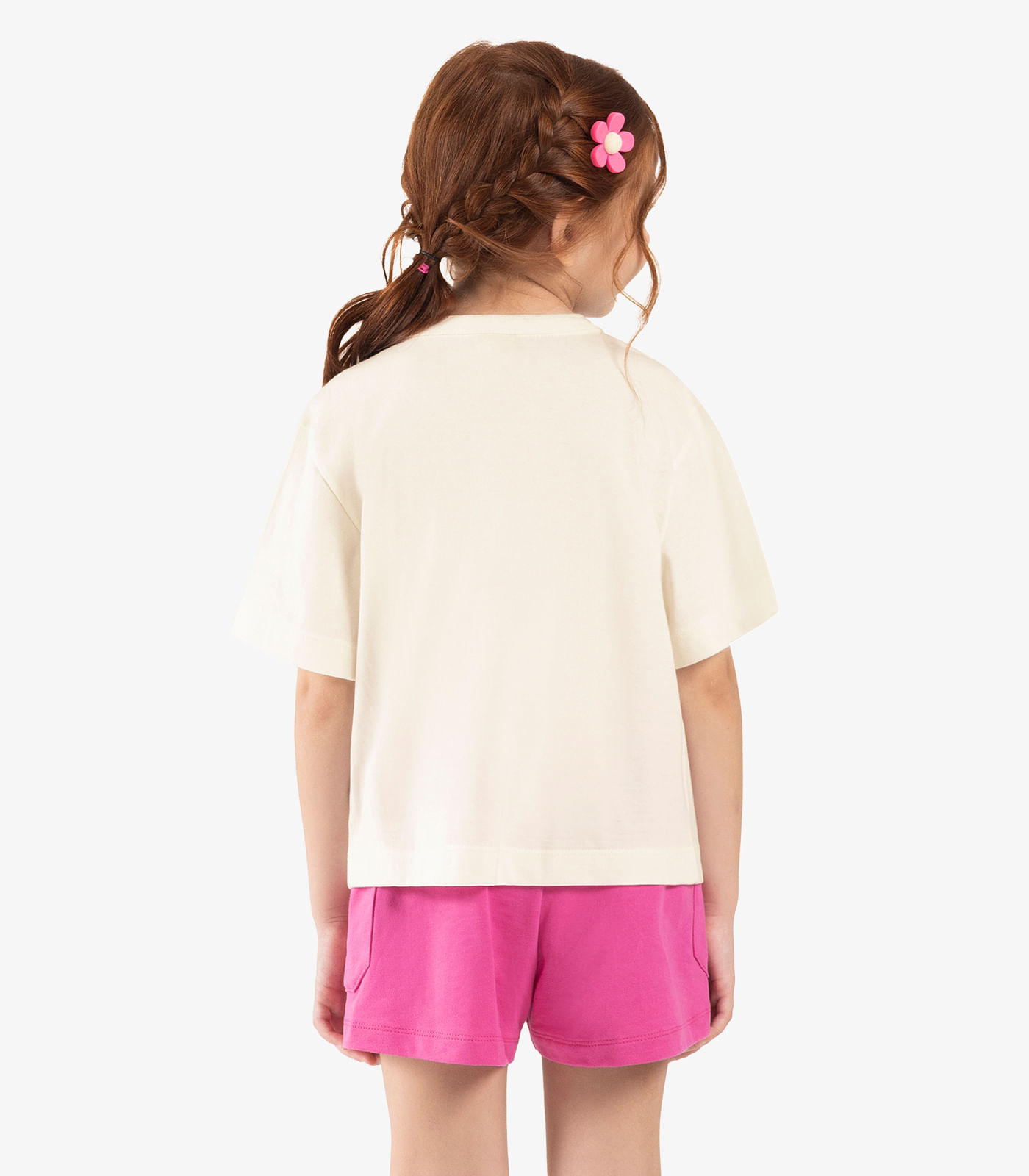 Blusa Infantil Meia Malha Rovi kids Bege - Imagem 3