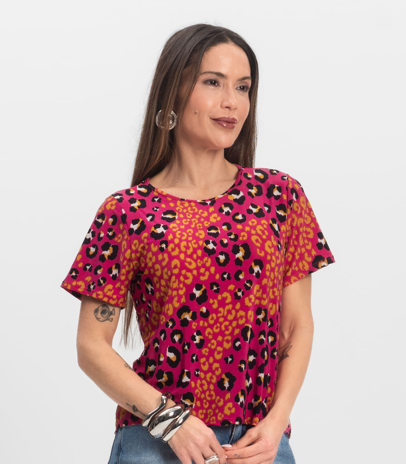 Blusa Feminina Infinita Cor Rosa - Imagem 2