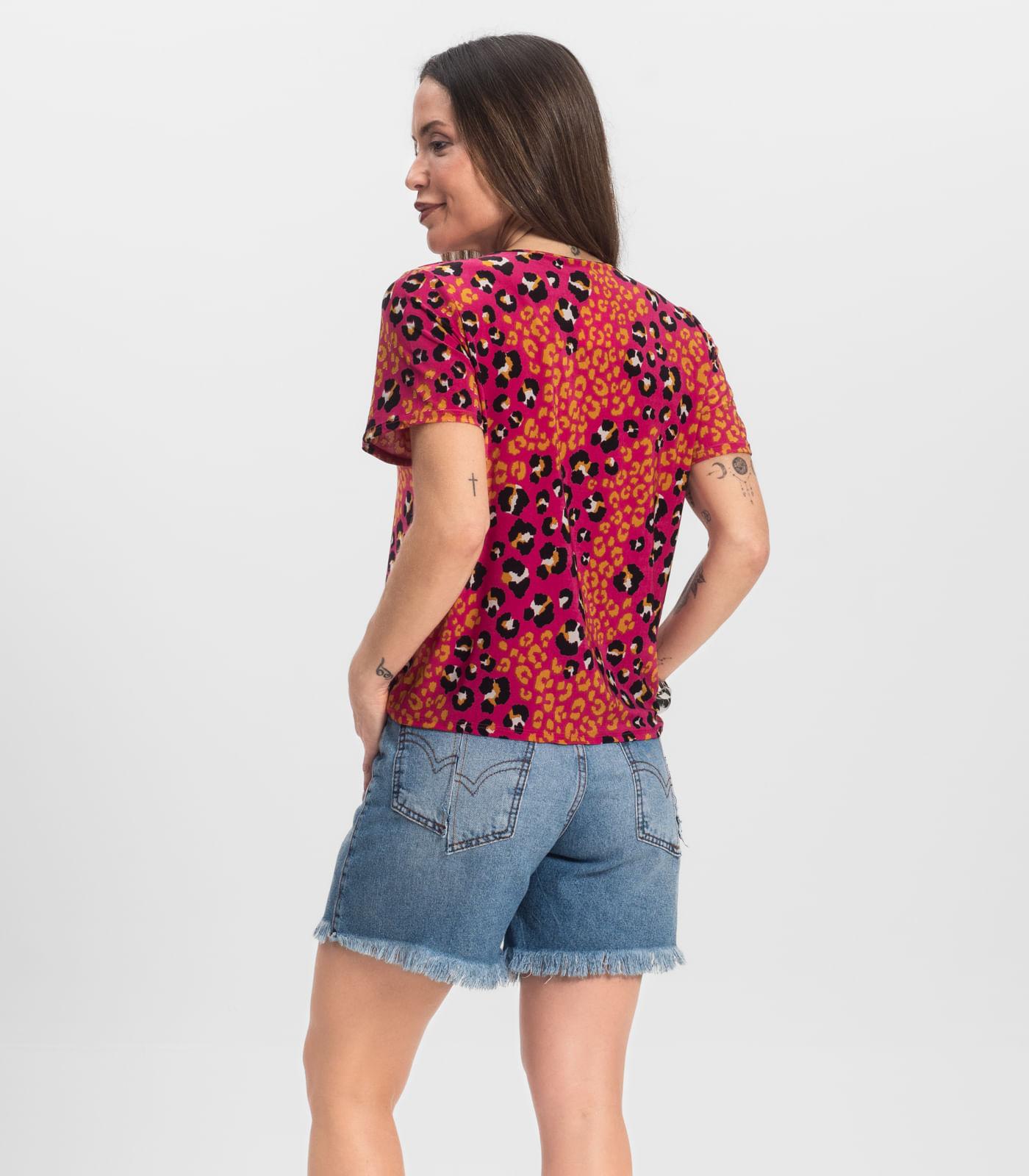 Blusa Feminina Infinita Cor Rosa - Imagem 3