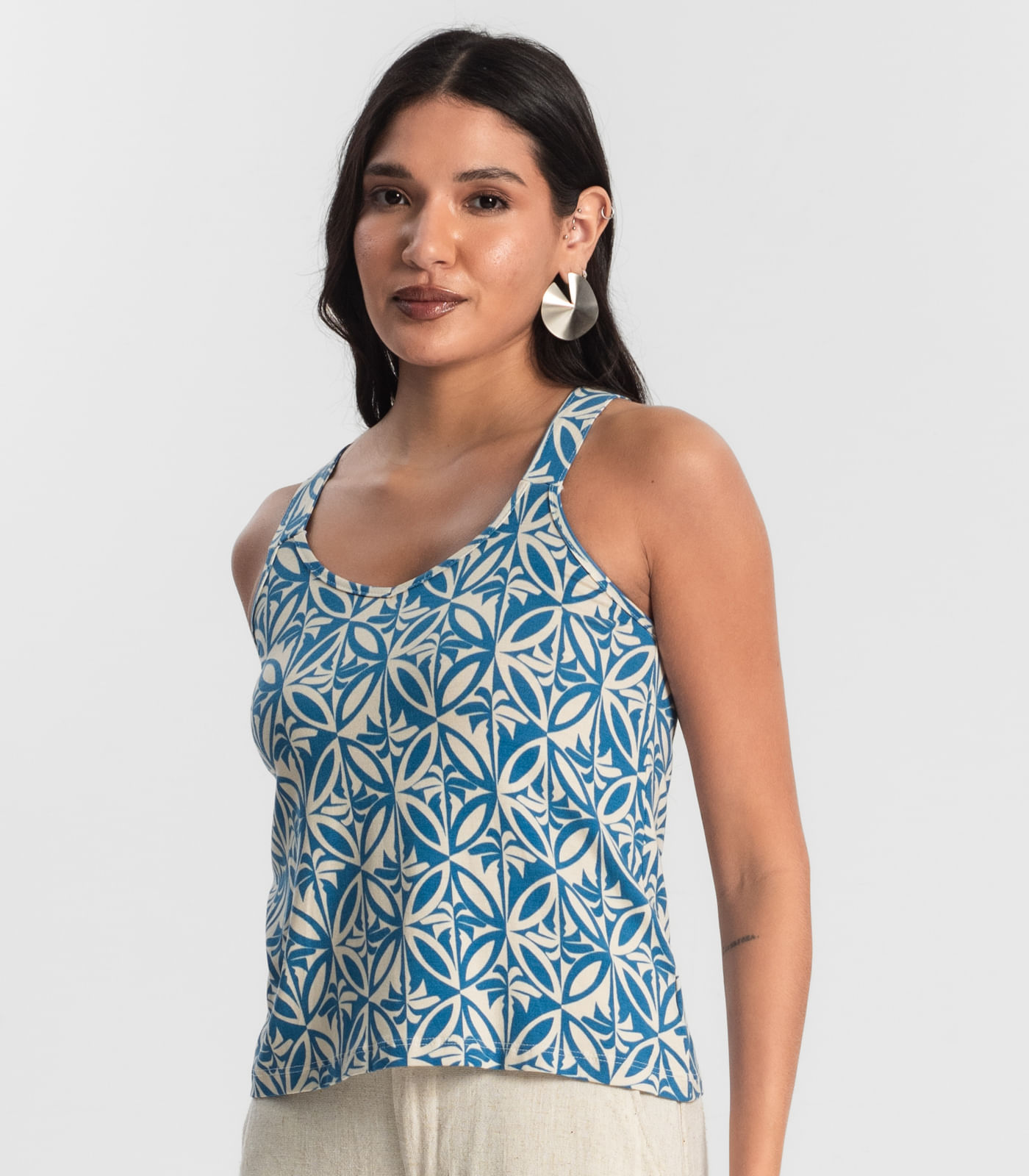 Regata Feminina Rovitex Azul - Imagem 2