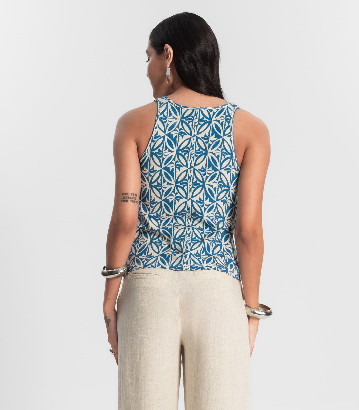 Regata Feminina Rovitex Azul - Imagem 3