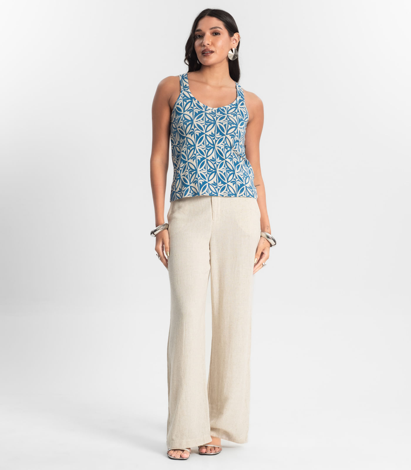 Regata Feminina Rovitex Azul - Imagem 4