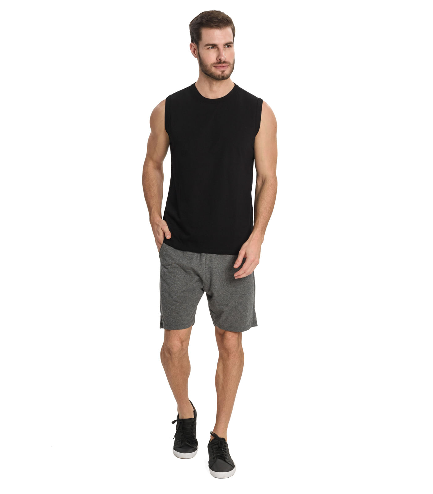 Regata Masculina Básica Rovitex Preto - Imagem 9