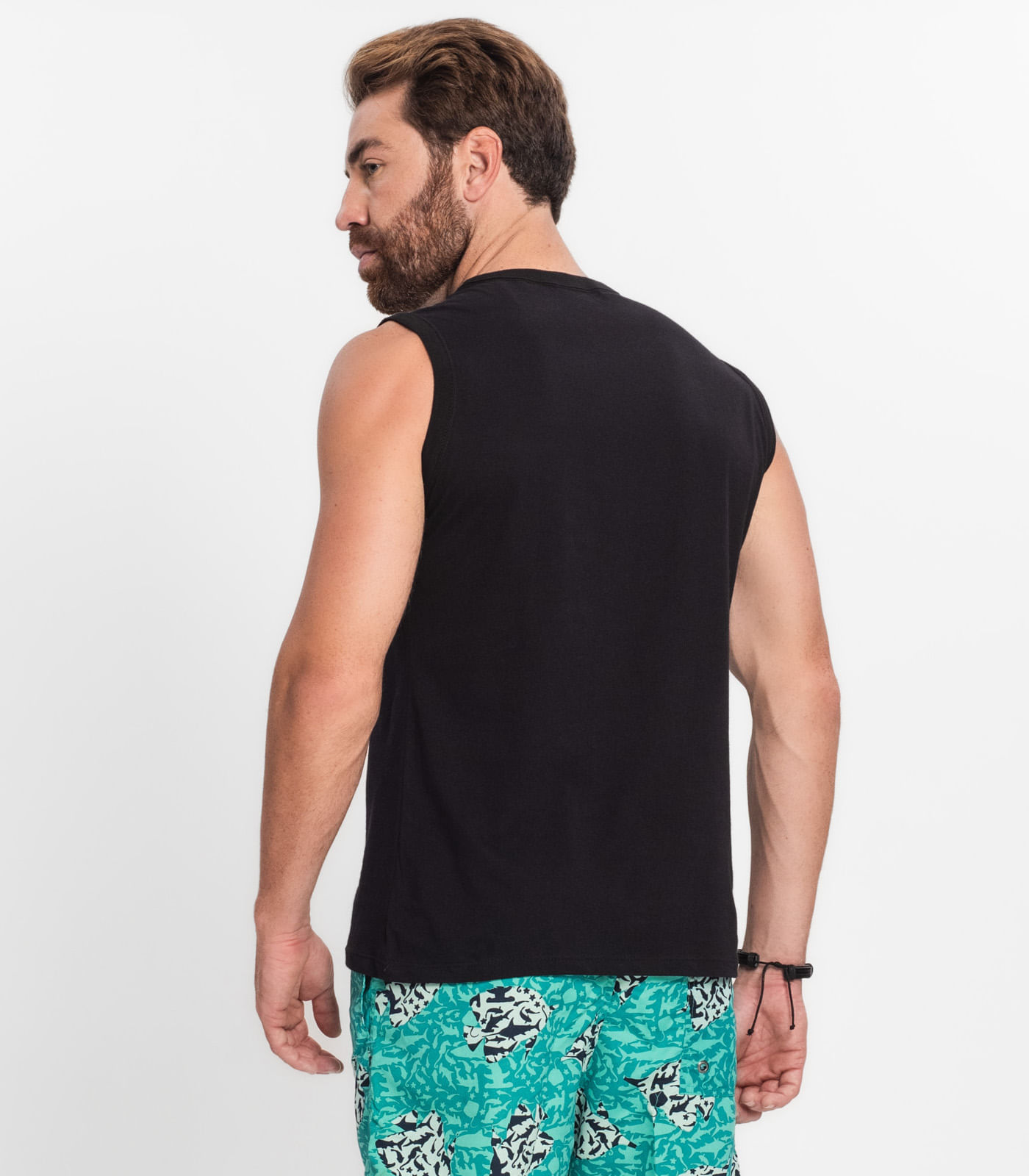 Regata Masculina Básica Rovitex Preto - Imagem 11