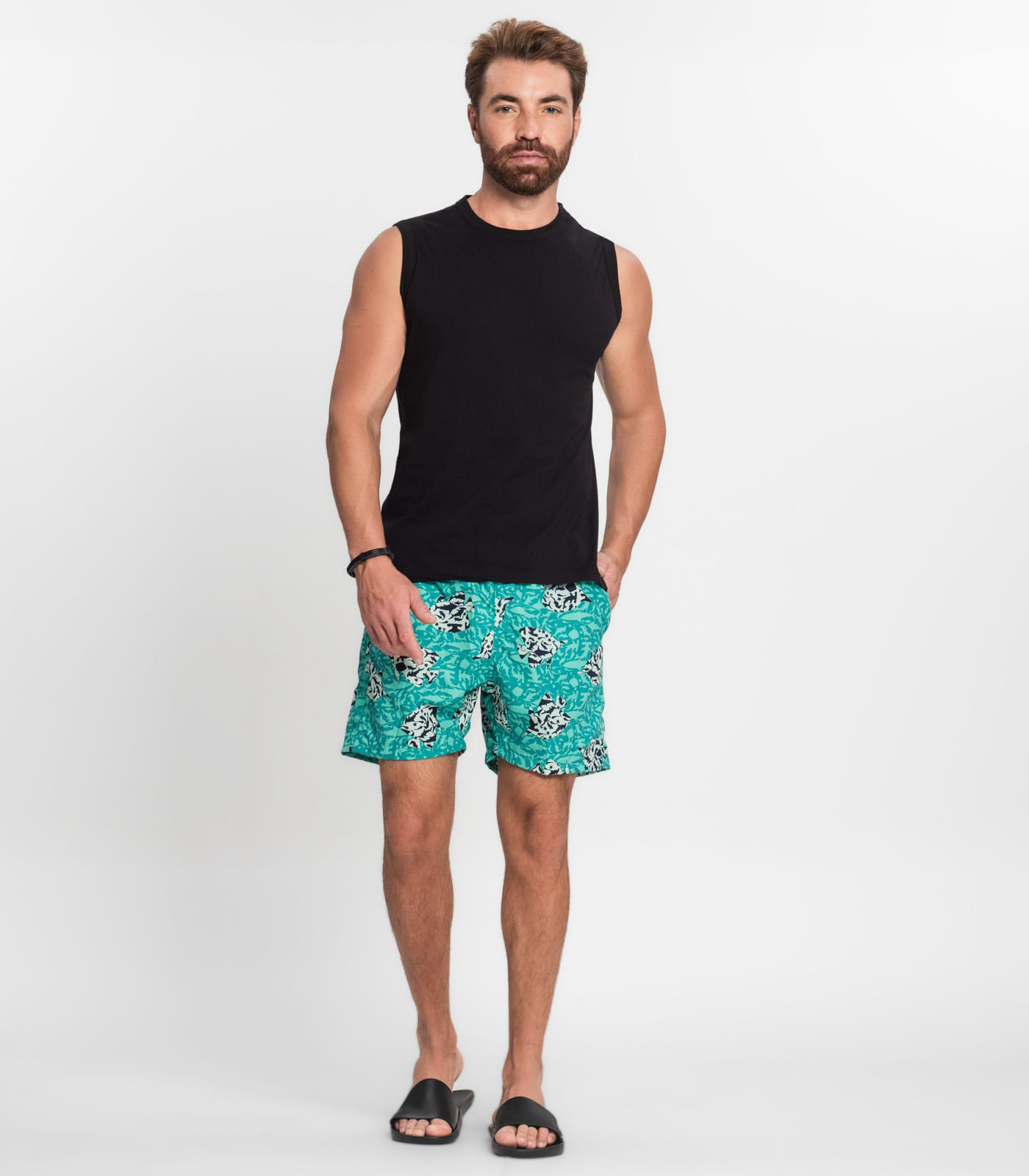 Regata Masculina Básica Rovitex Preto - Imagem 14