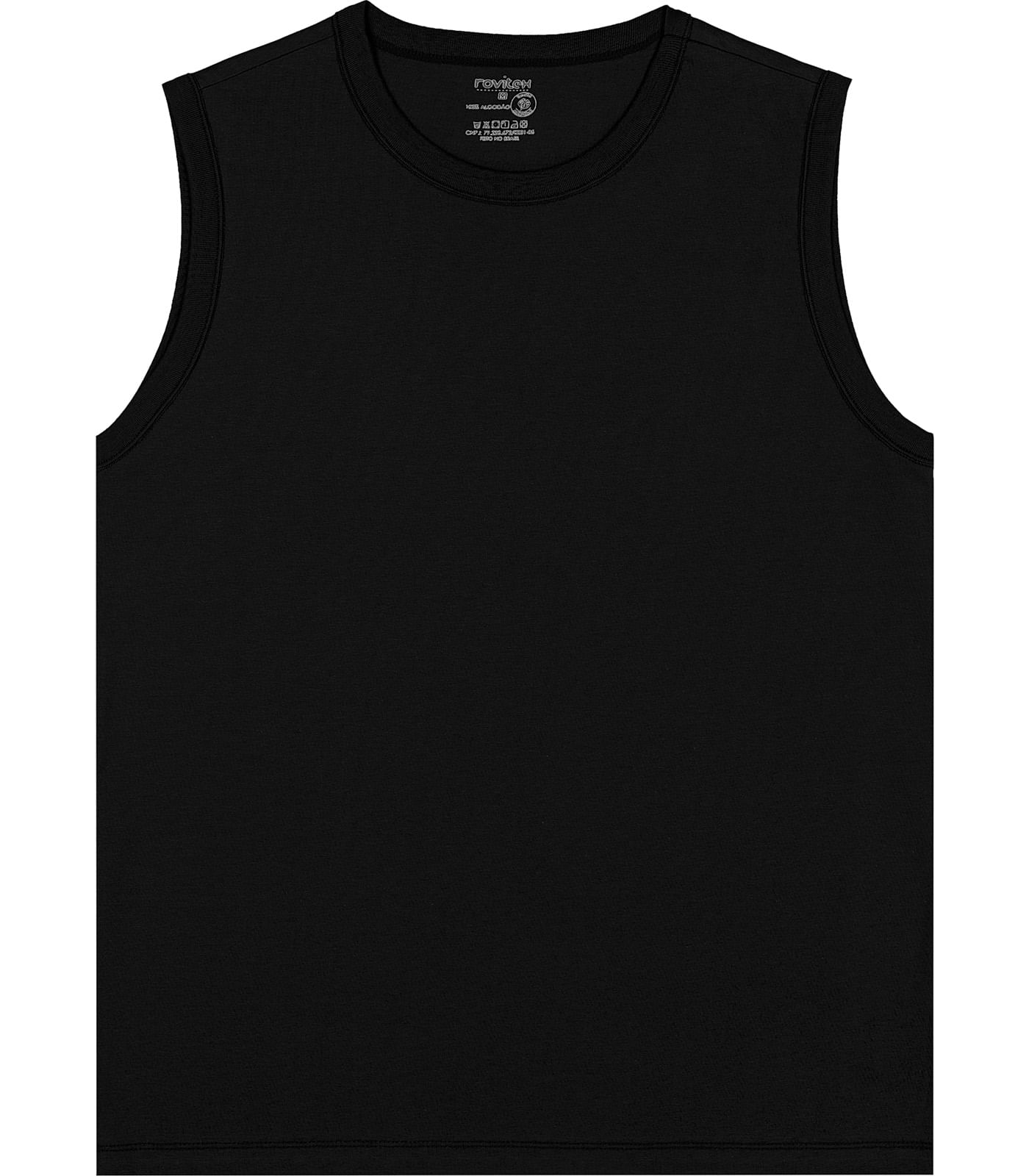 Regata Masculina Básica Rovitex Preto - Imagem 15