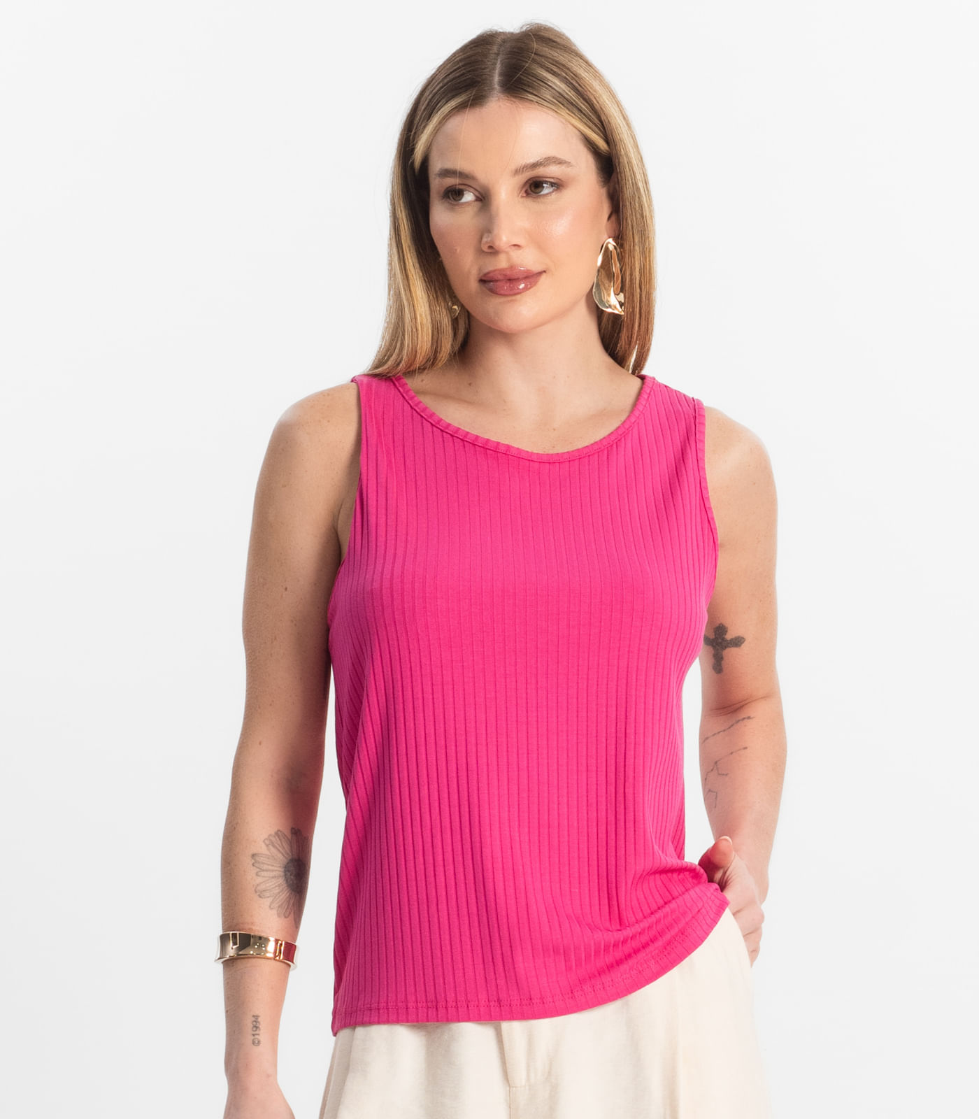 Regata Feminina Select Rosa - Imagem 2