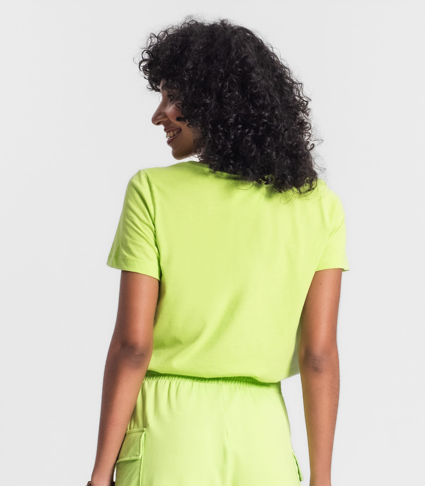 Camiseta Feminina Manga Curta Rovitex Verde - Imagem 3