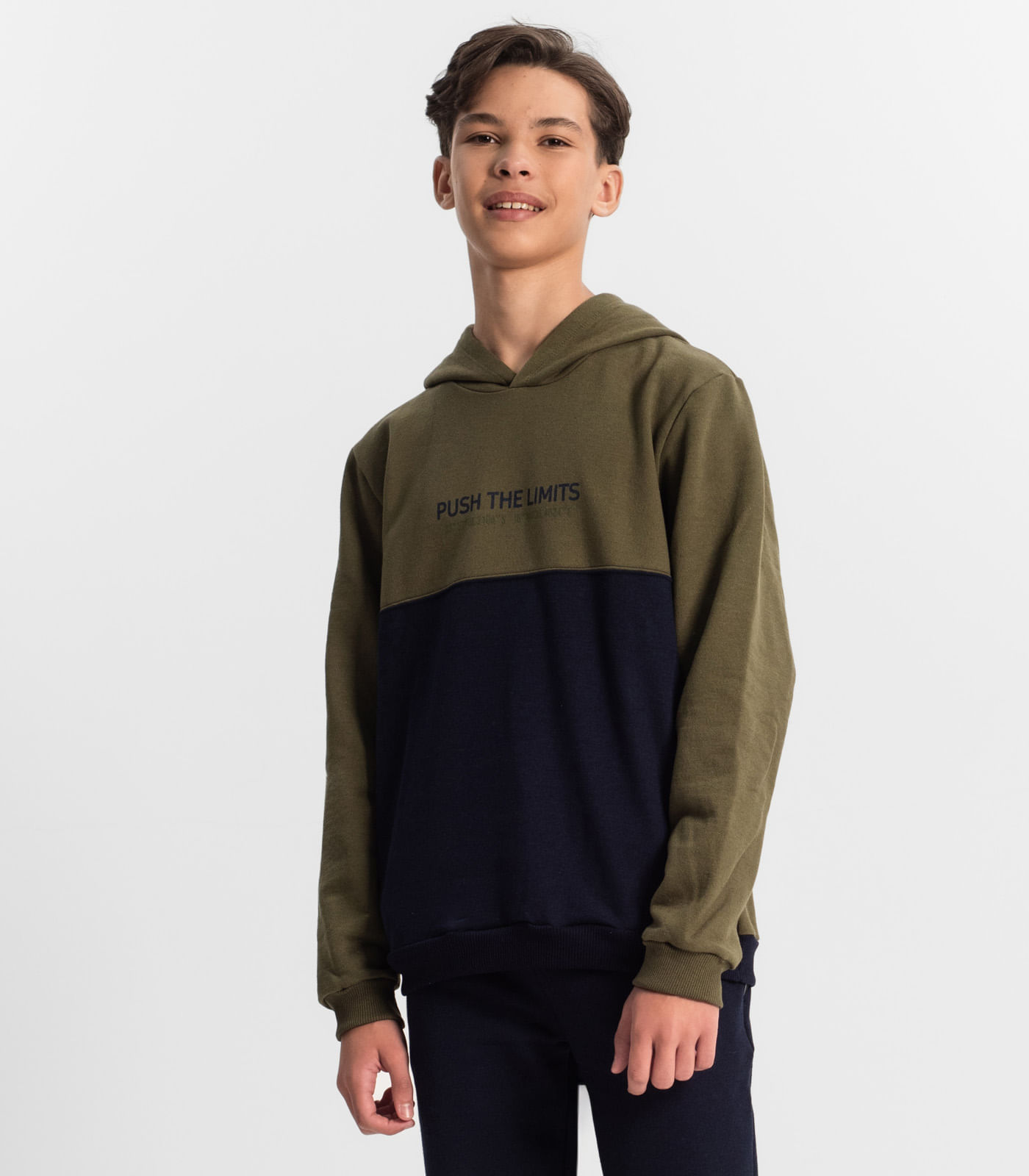 Moletom Juvenil Masculino com Capuz Minty Verde