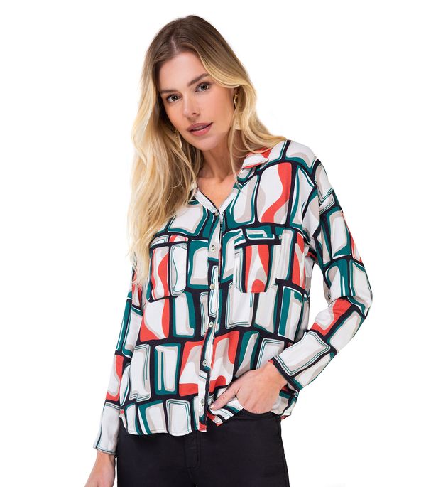 Camisa Feminina com Botões Endless Verde G