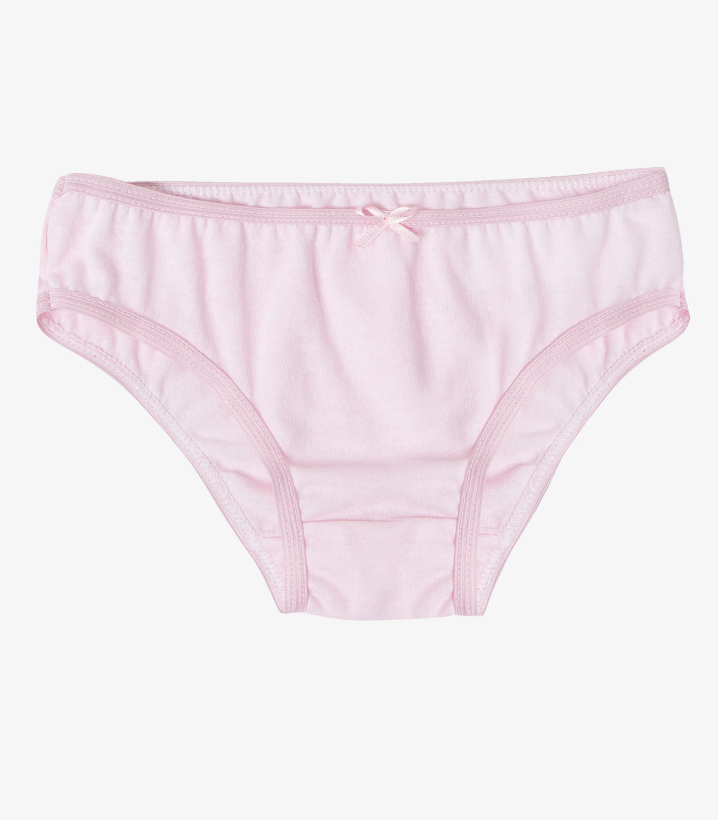 Kit 3 Calcinhas Infantil Lisas Em Algodão Select Rosa - Imagem 4