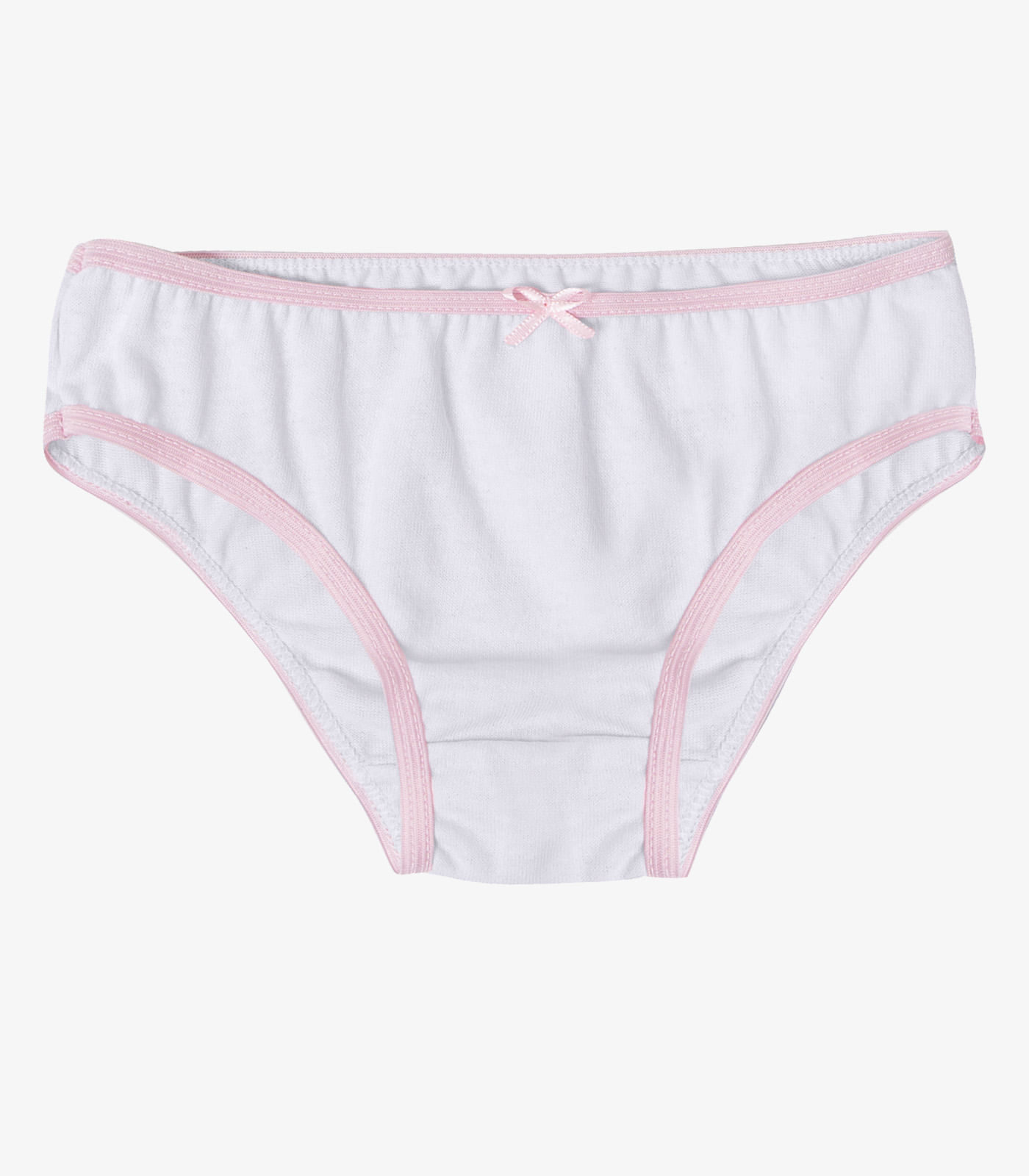 Kit 3 Calcinhas Infantil Lisas Em Algodão Select Rosa - Imagem 5