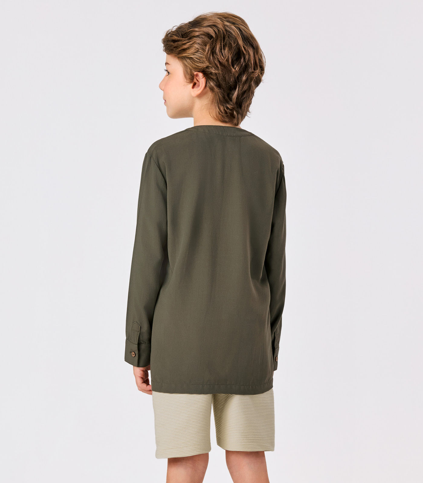 Bermuda Infantil Menino Gorgurinho Trick Nick Bege - Imagem 3