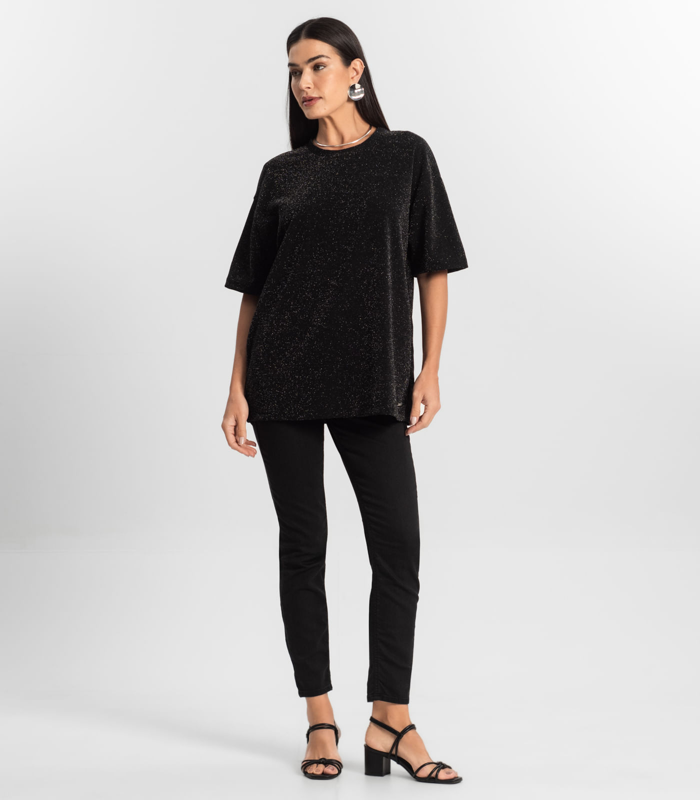 Blusa Feminina T-Shirt Over Rovitex Preto - Imagem 4
