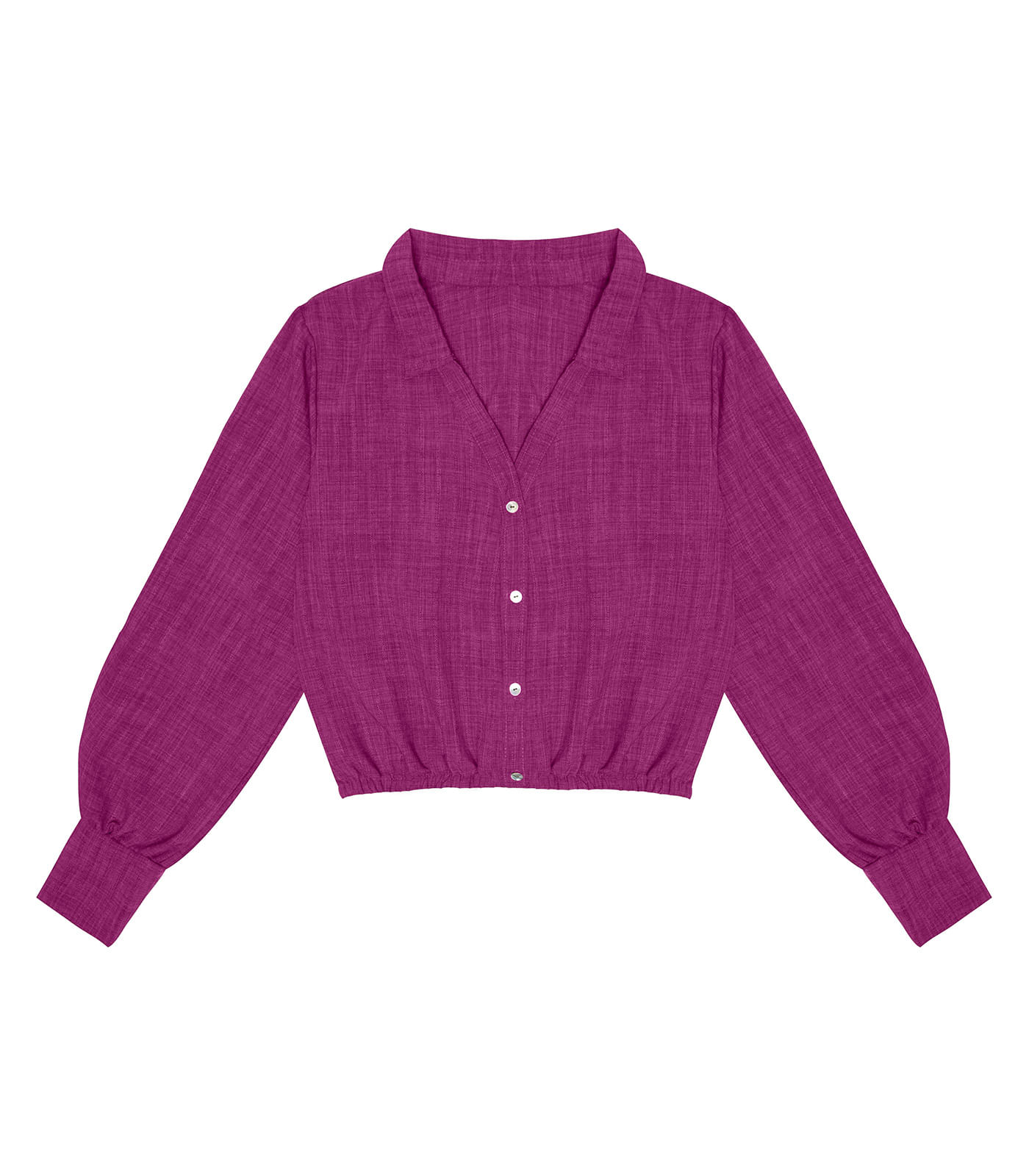 Camisa Feminina Manga Longa Rovitex Roxo - Imagem 5