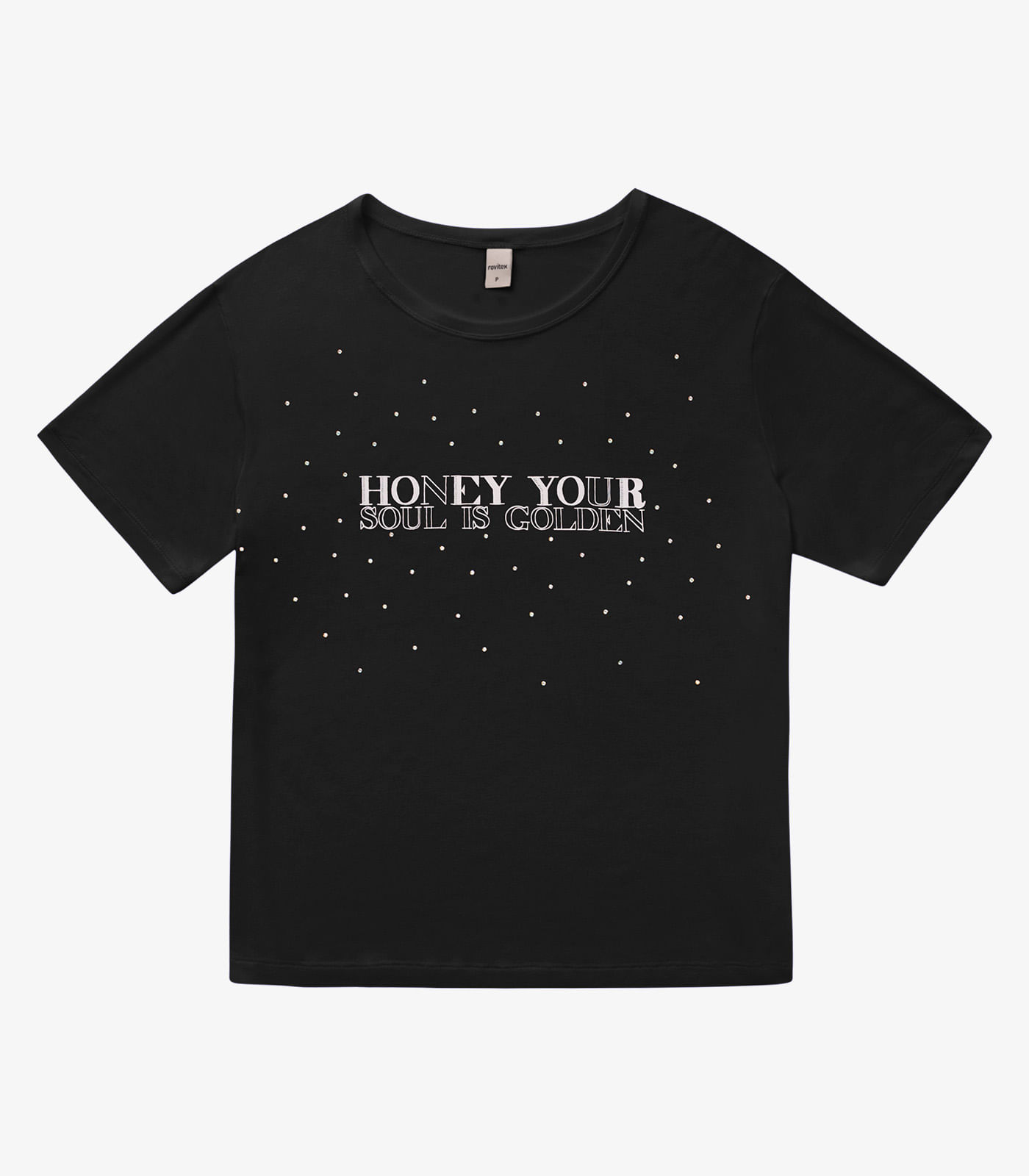 Blusa Visco Tricot Feminina Rovitex Preto - Imagem 5