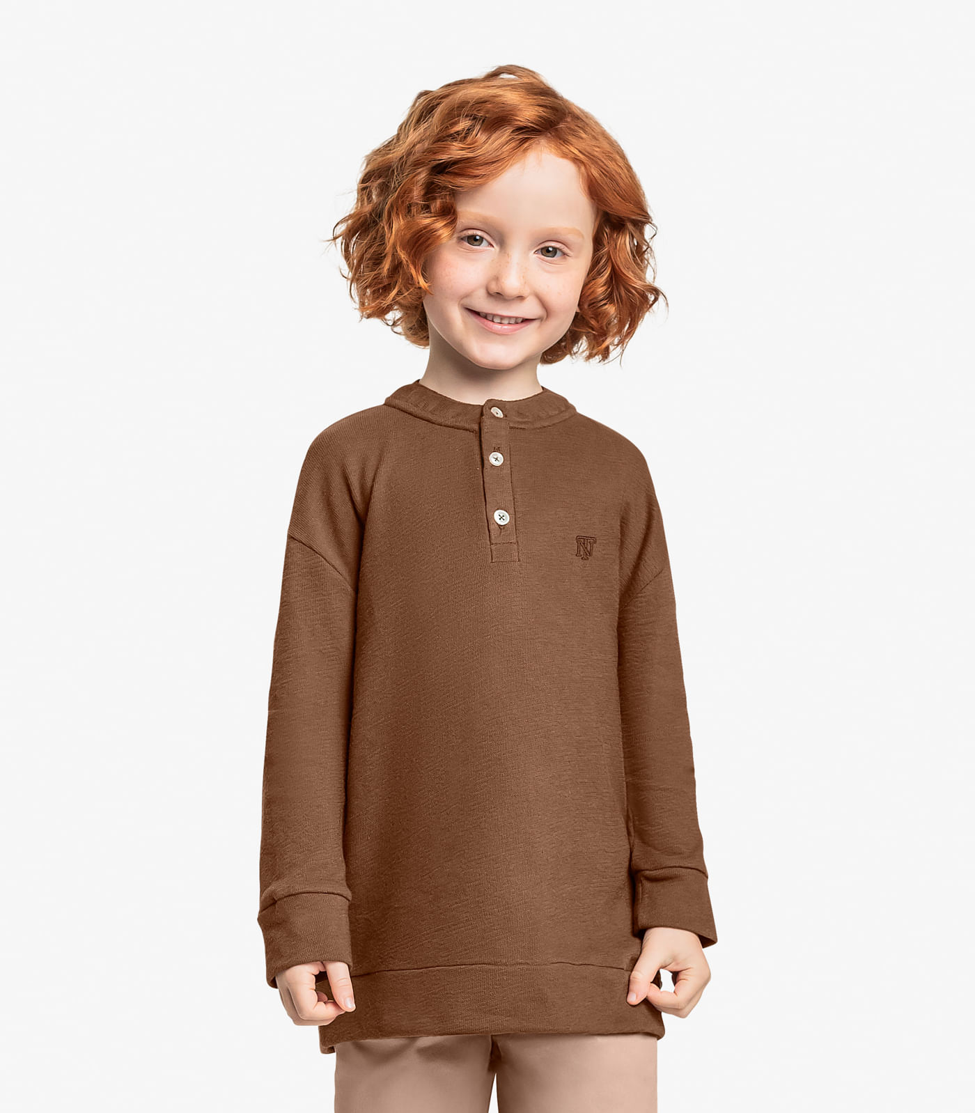 Moletom Infantil Trick Nick Marrom