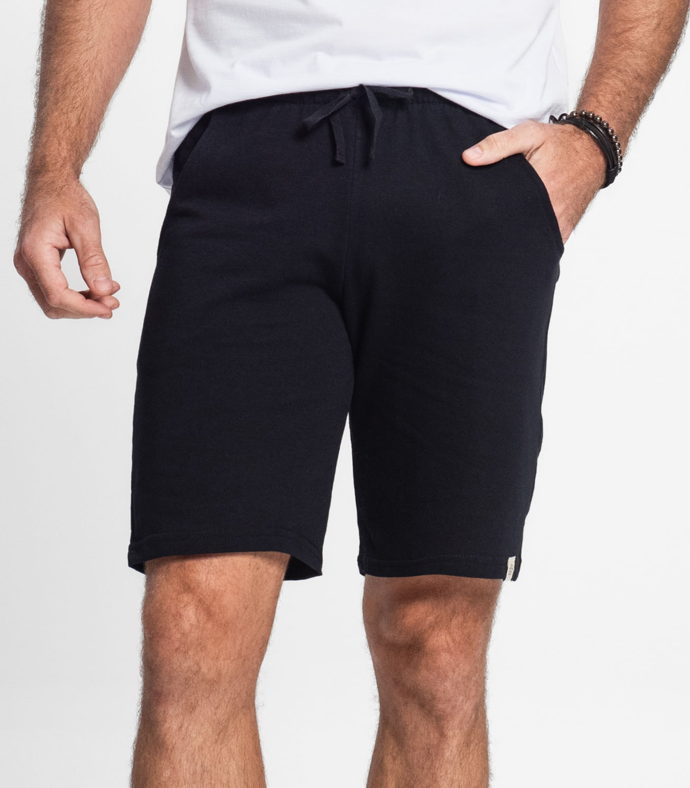 Bermuda Moletom Masculina Select Preto - Imagem 2