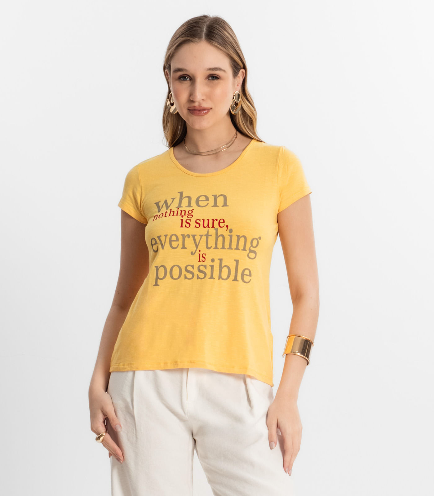 Blusa Feminina Possible Select Amarelo